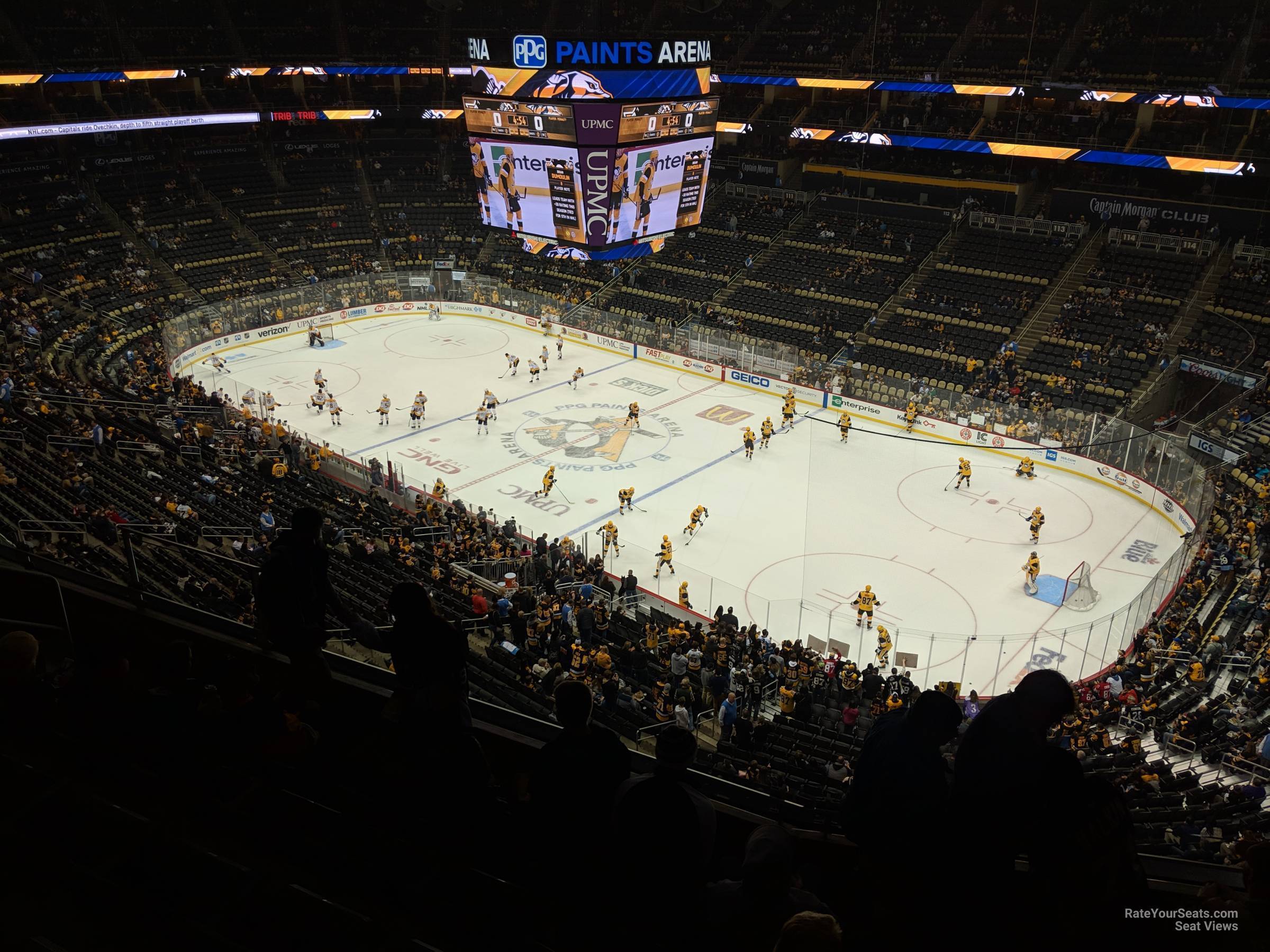 section 233, row f seat view  for hockey - ppg paints arena
