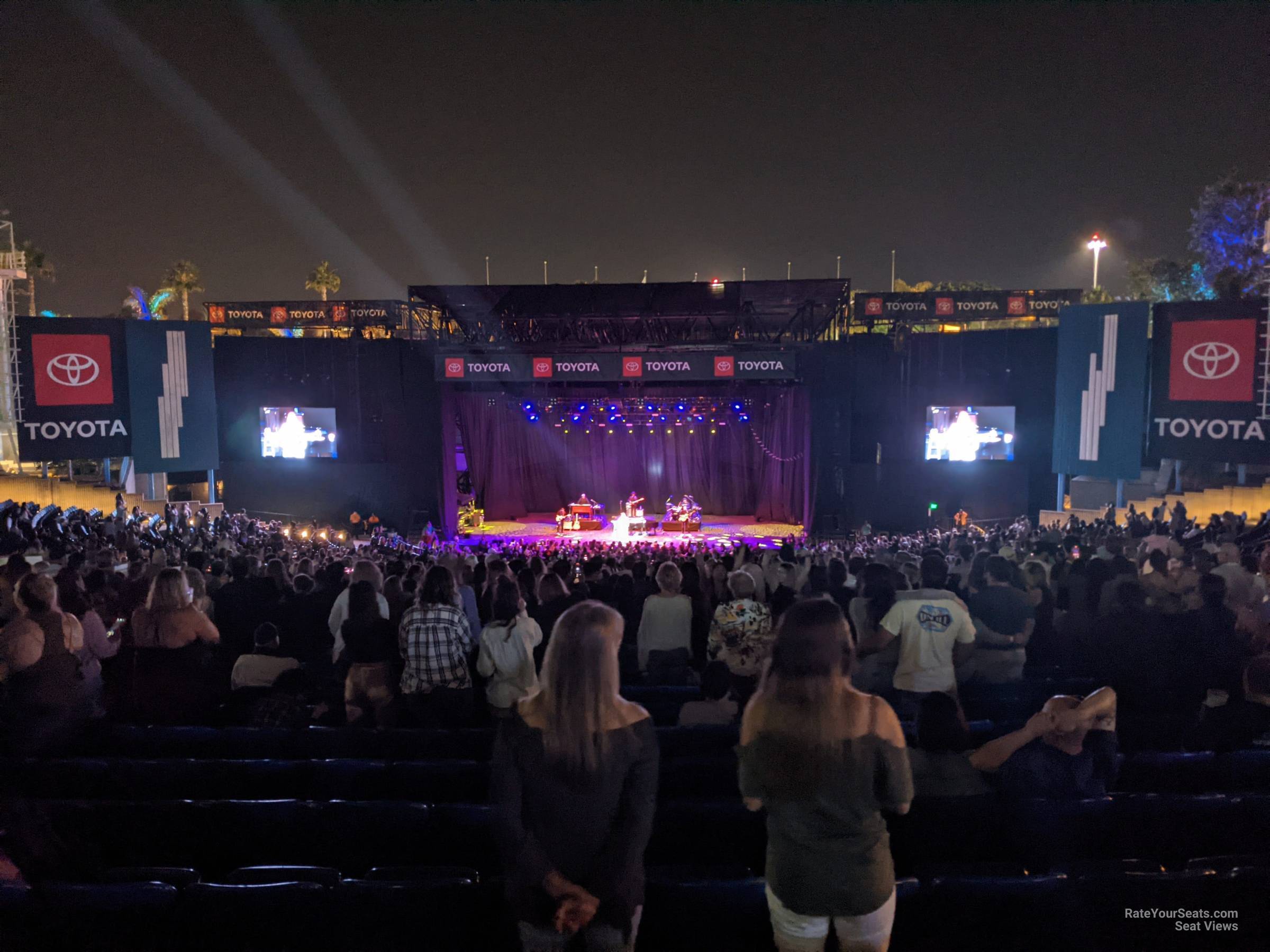 section 6, row y seat view  - pacific amphitheatre