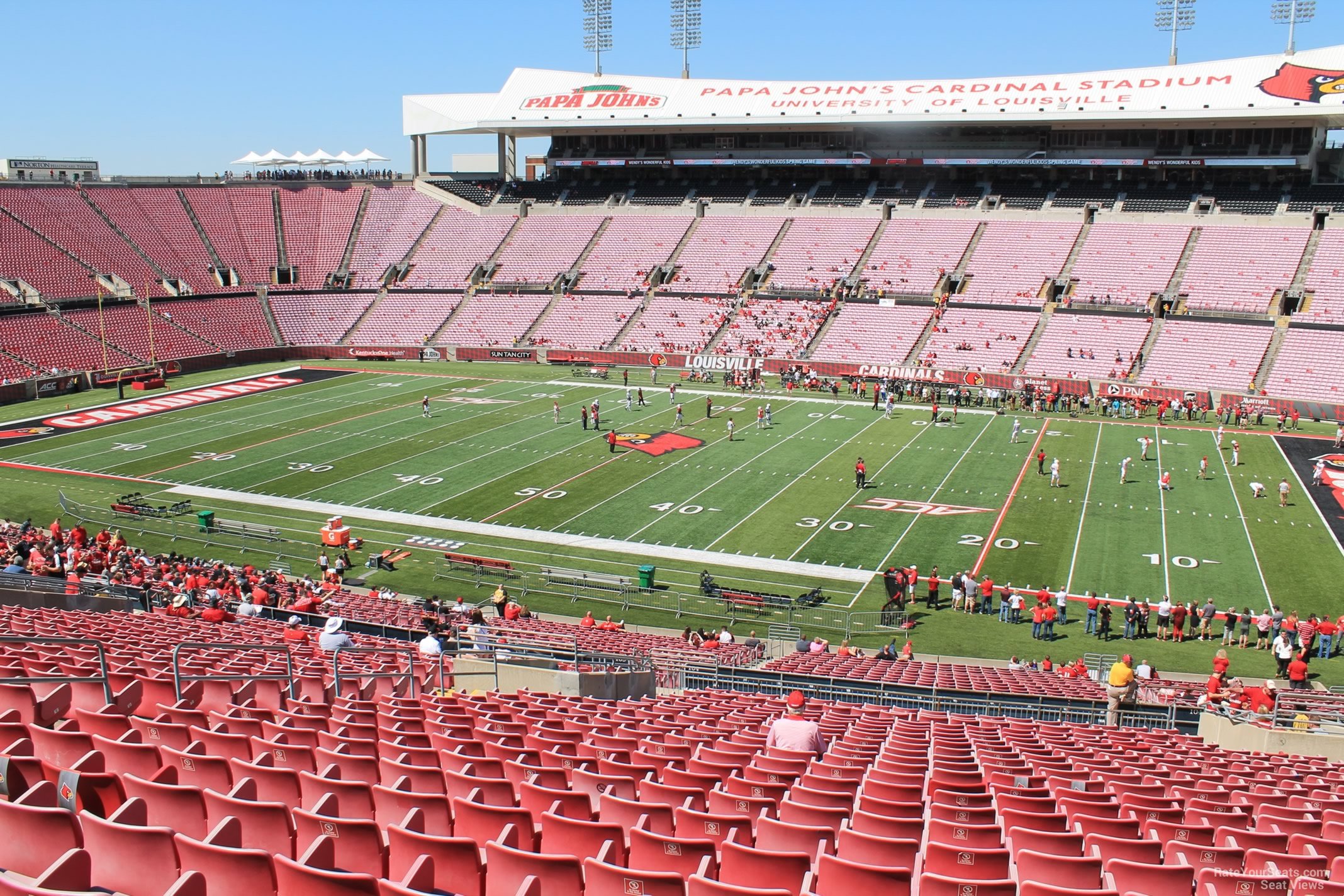 section 204, row ff seat view  - l&n federal credit union stadium