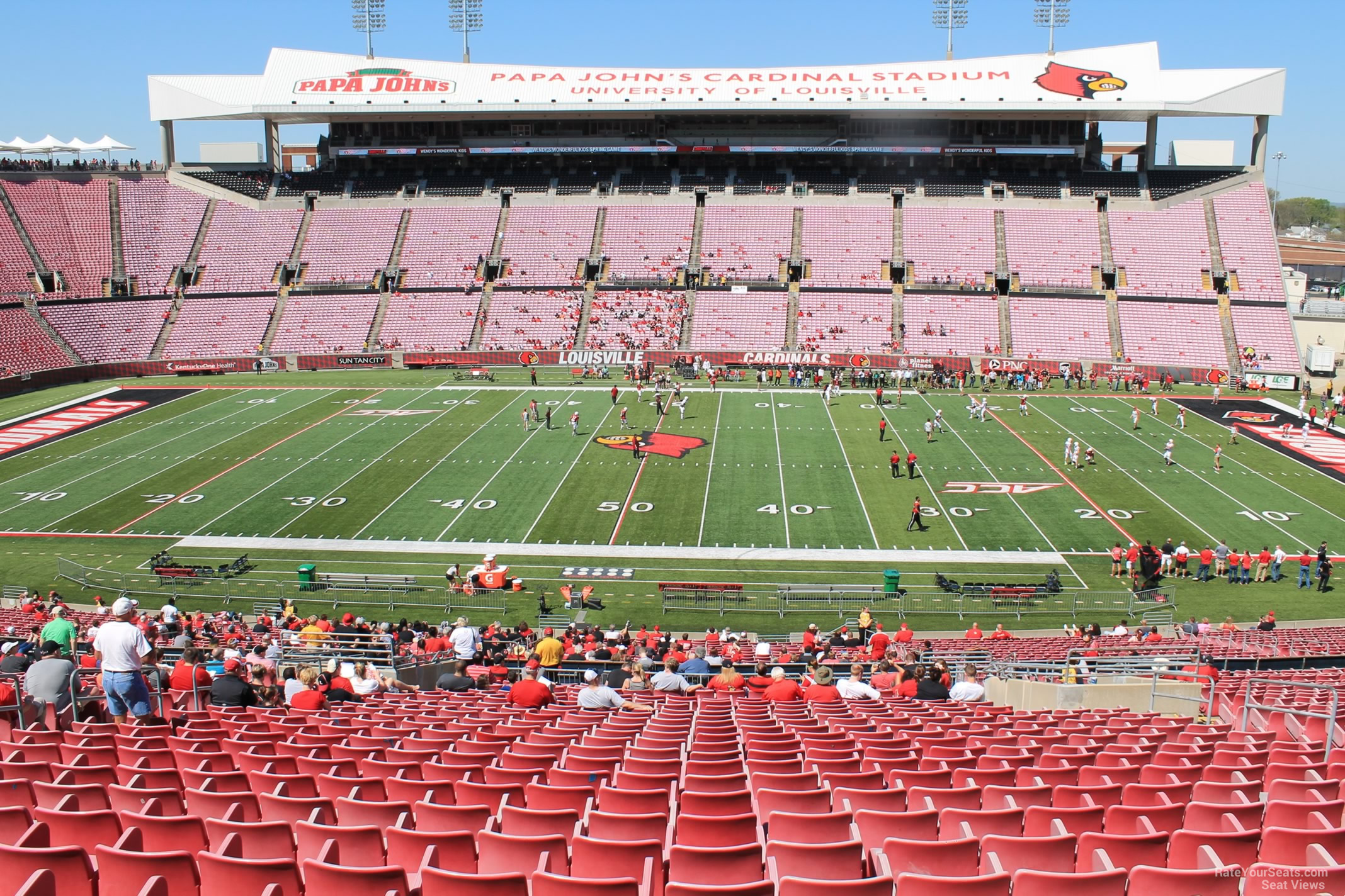 section 206, row ff seat view  - cardinal stadium