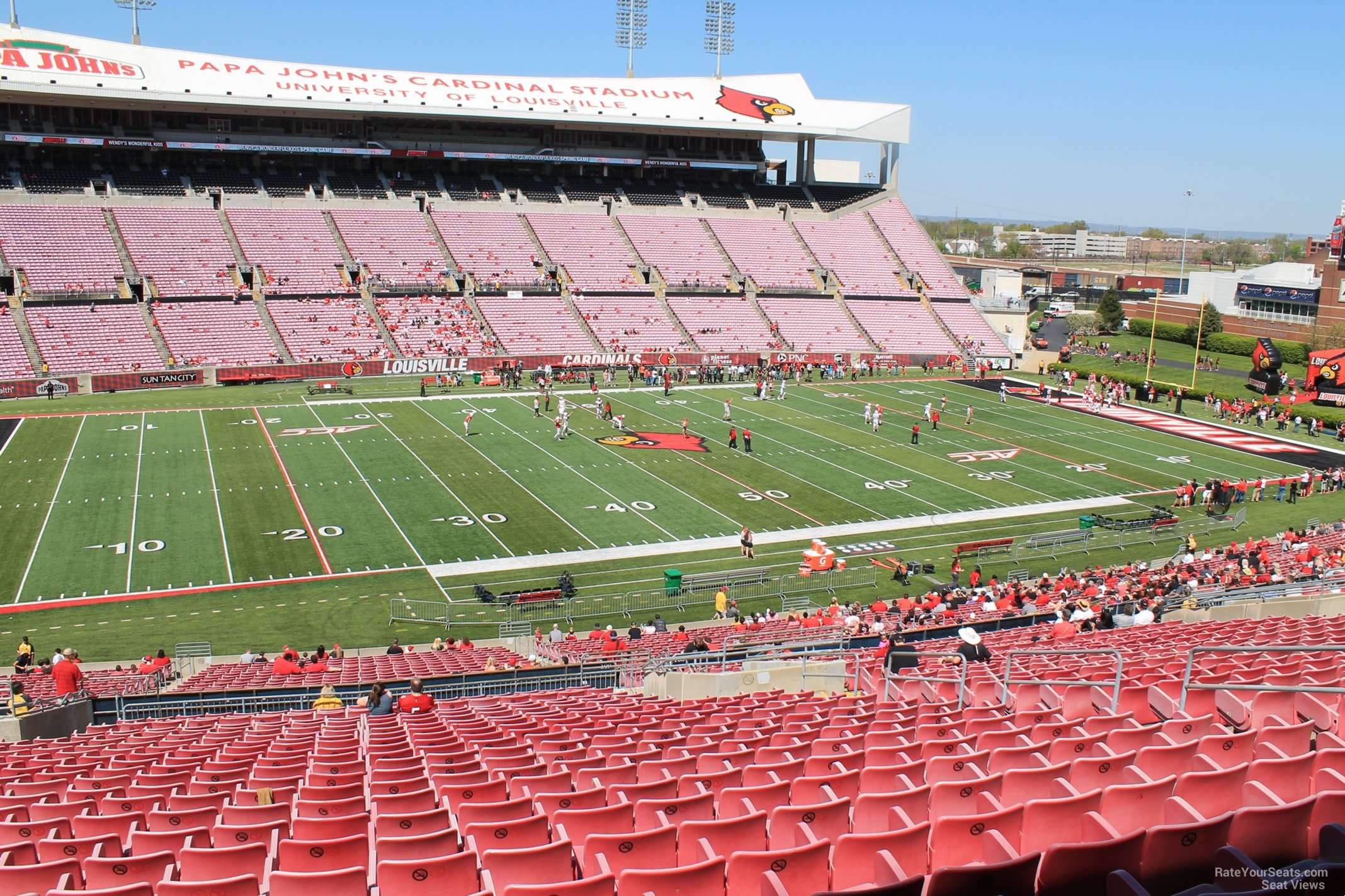 section 209, row ff seat view  - cardinal stadium