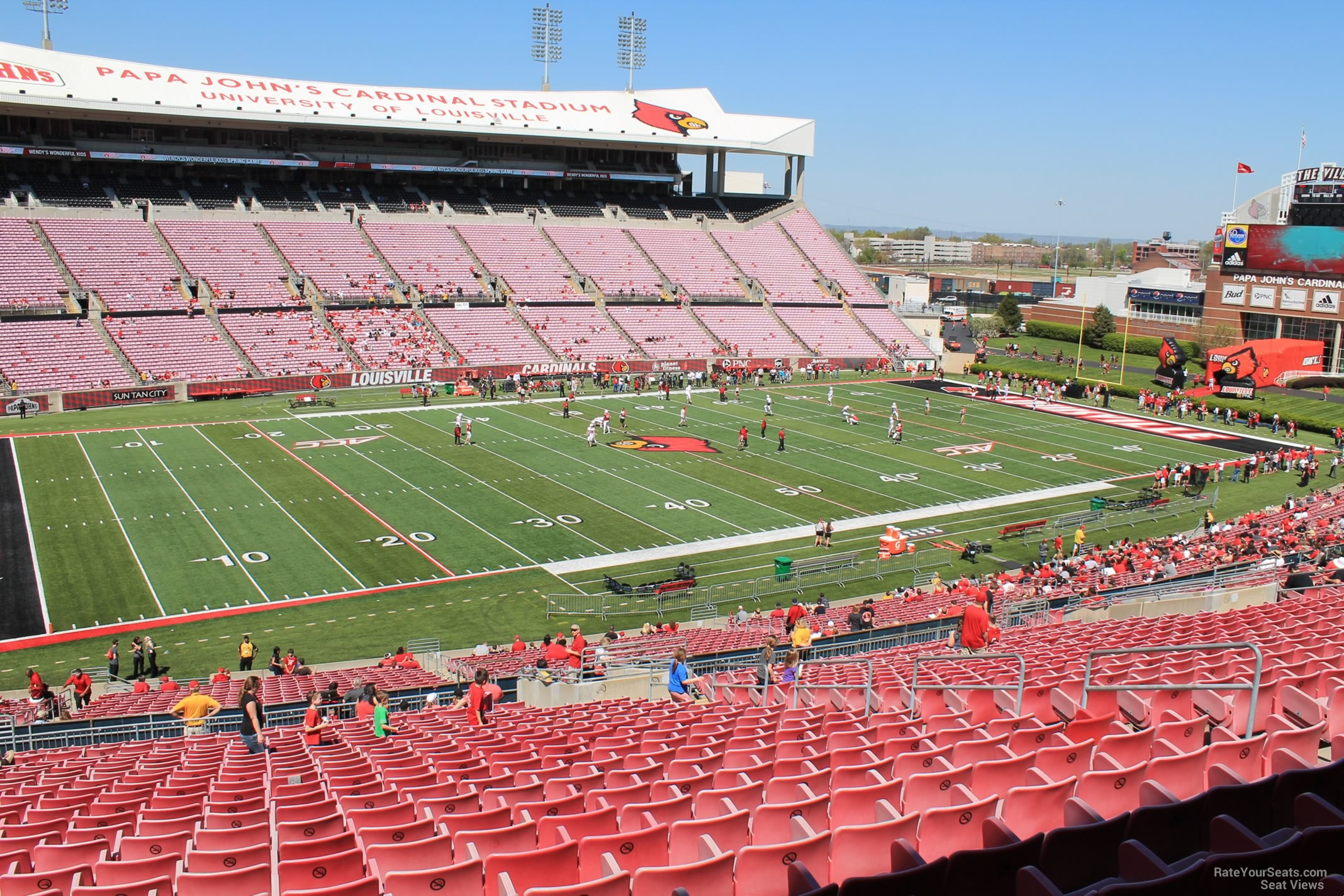 section 210, row ff seat view  - cardinal stadium