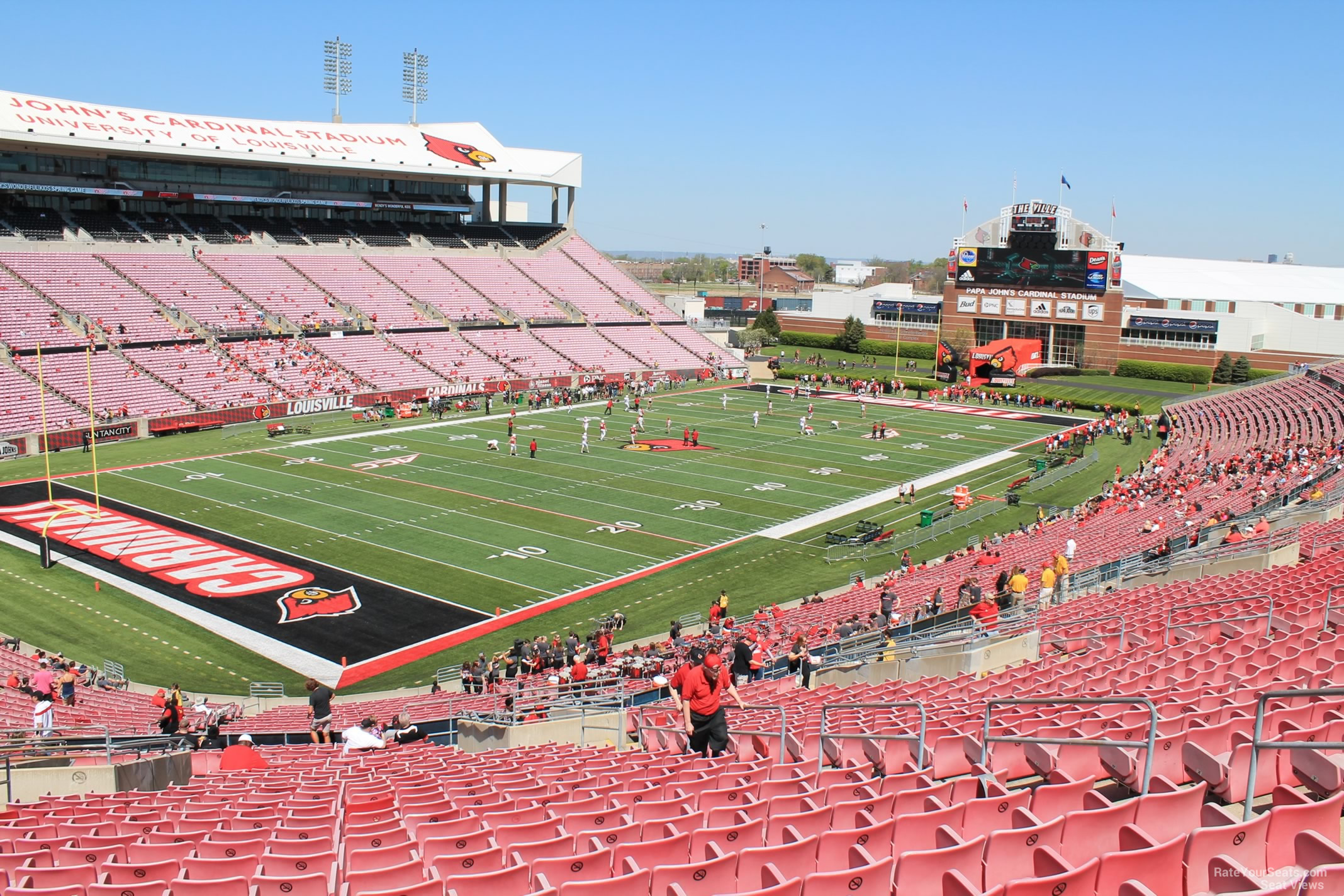 section 213, row ff seat view  - cardinal stadium