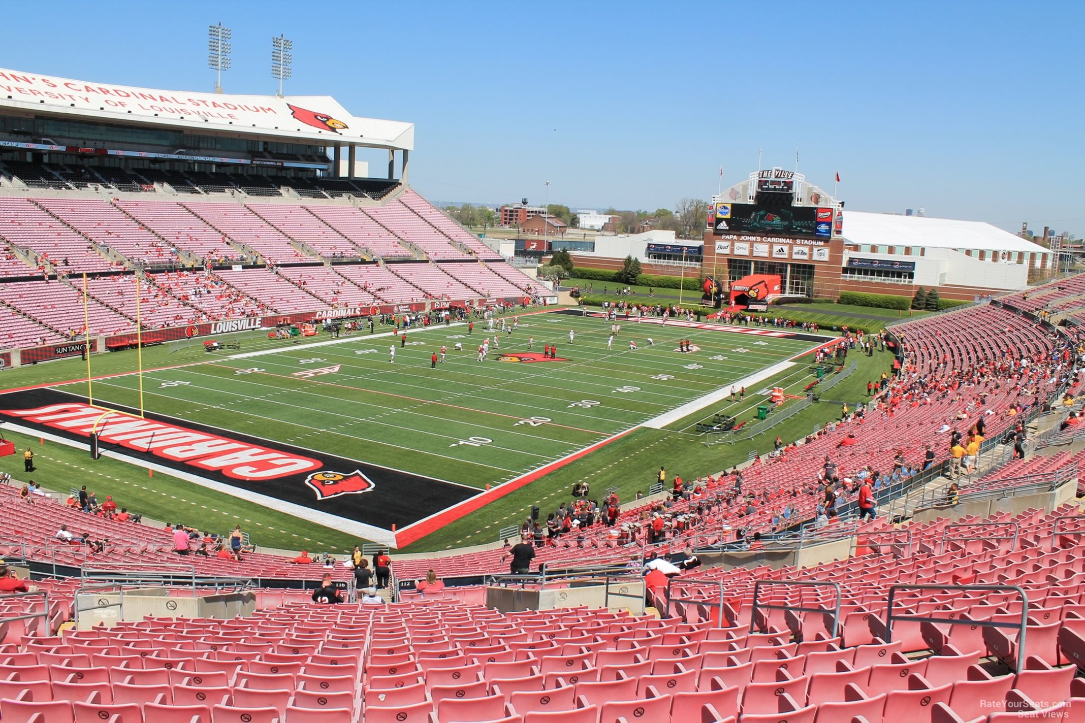 section 214, row ff seat view  - l&n federal credit union stadium
