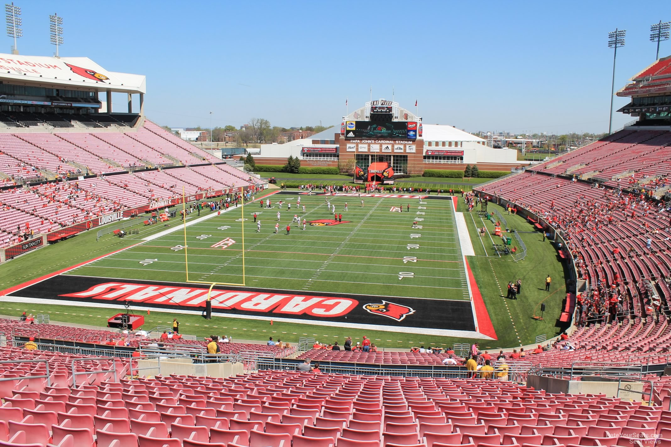 section 217, row ff seat view  - cardinal stadium