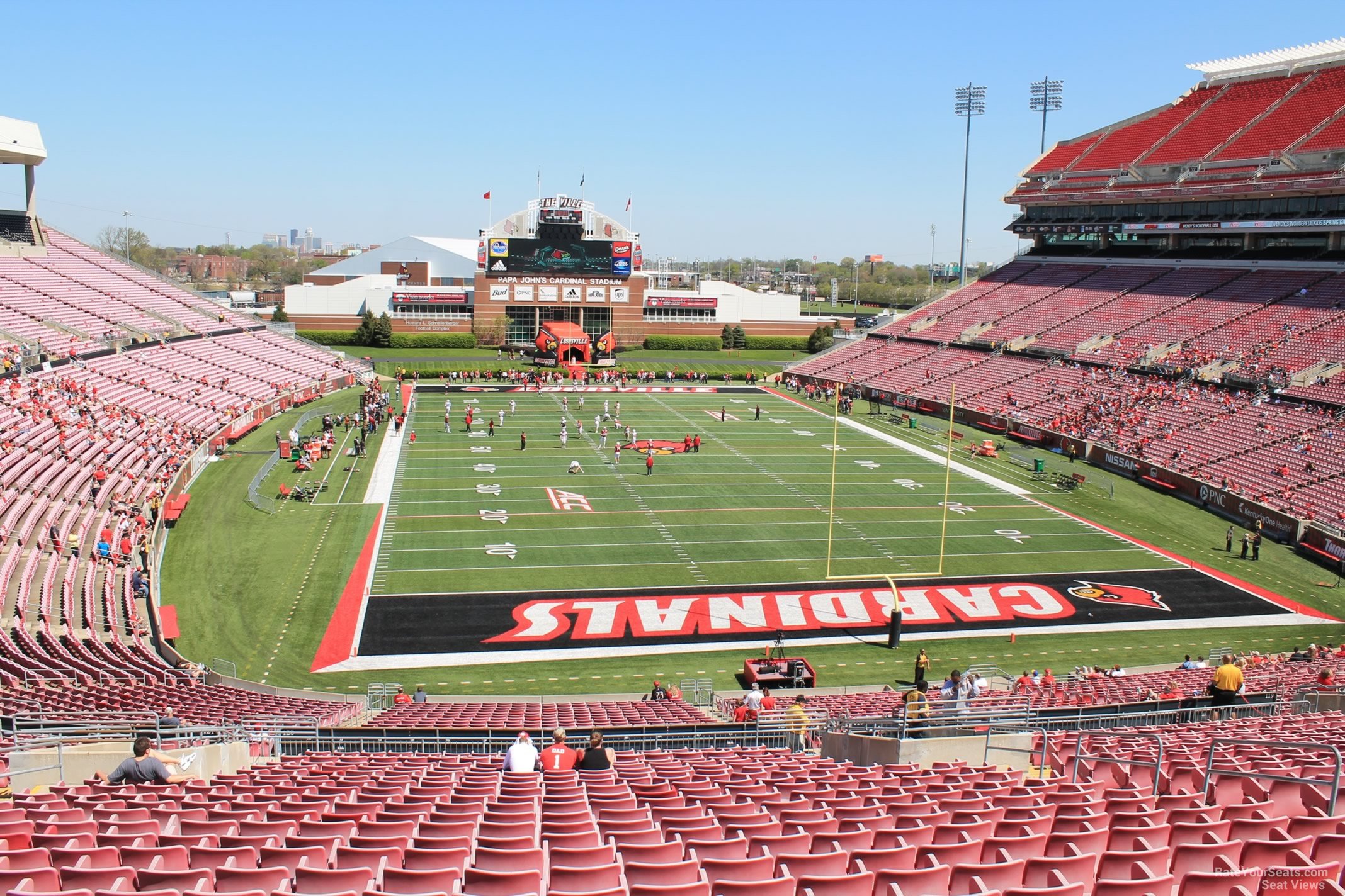 section 220, row ff seat view  - cardinal stadium