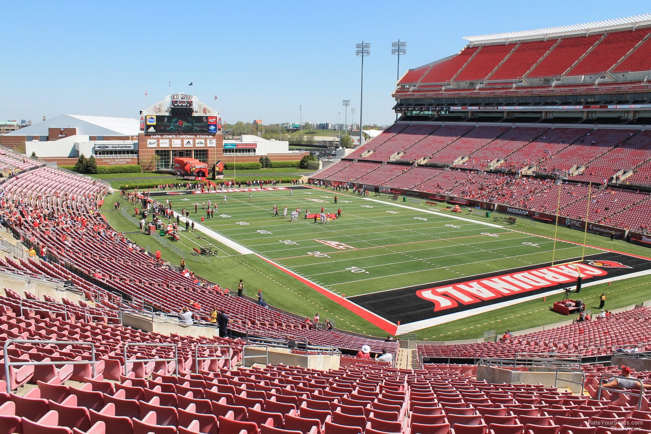 section 223, row ff seat view  - cardinal stadium