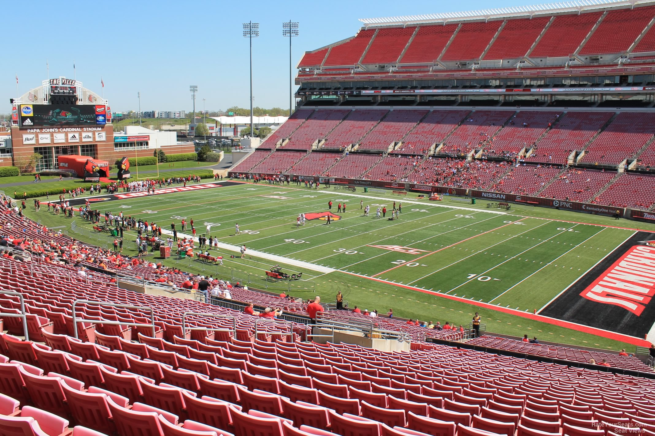 section 226, row ff seat view  - l&n federal credit union stadium