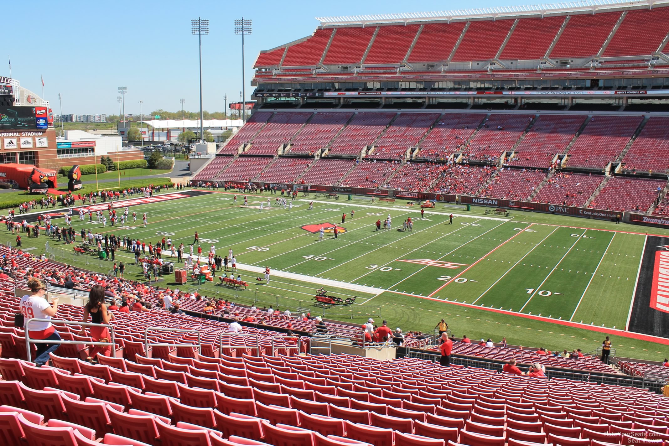 section 227, row ff seat view  - cardinal stadium