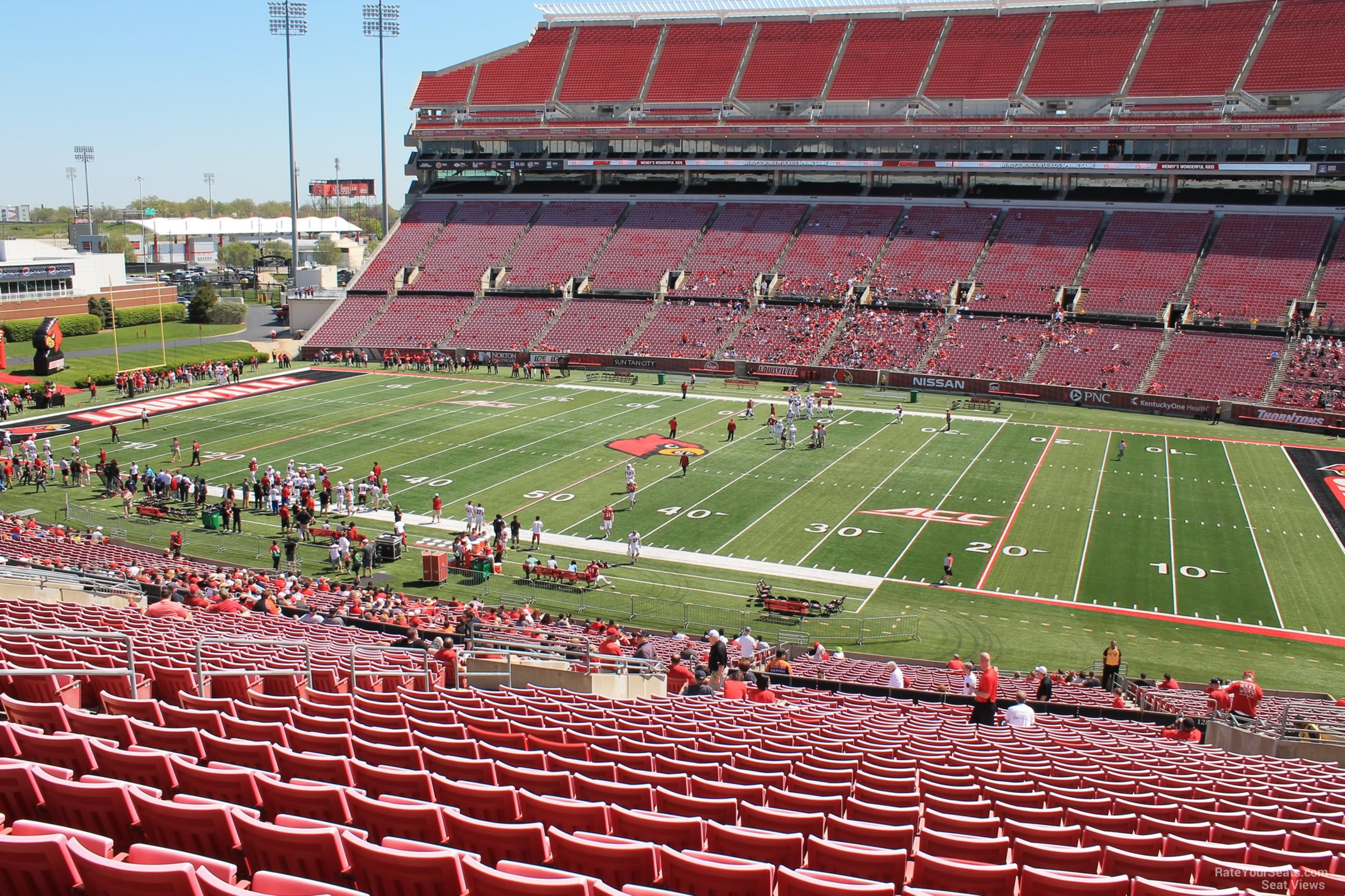 section 228, row ff seat view  - l&n federal credit union stadium
