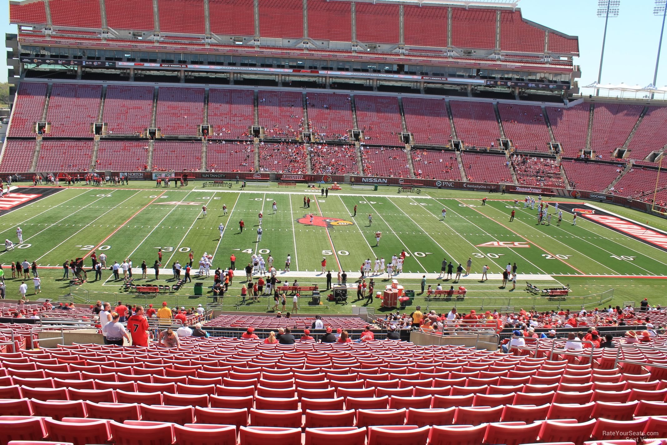 section 231, row ff seat view  - l&n federal credit union stadium