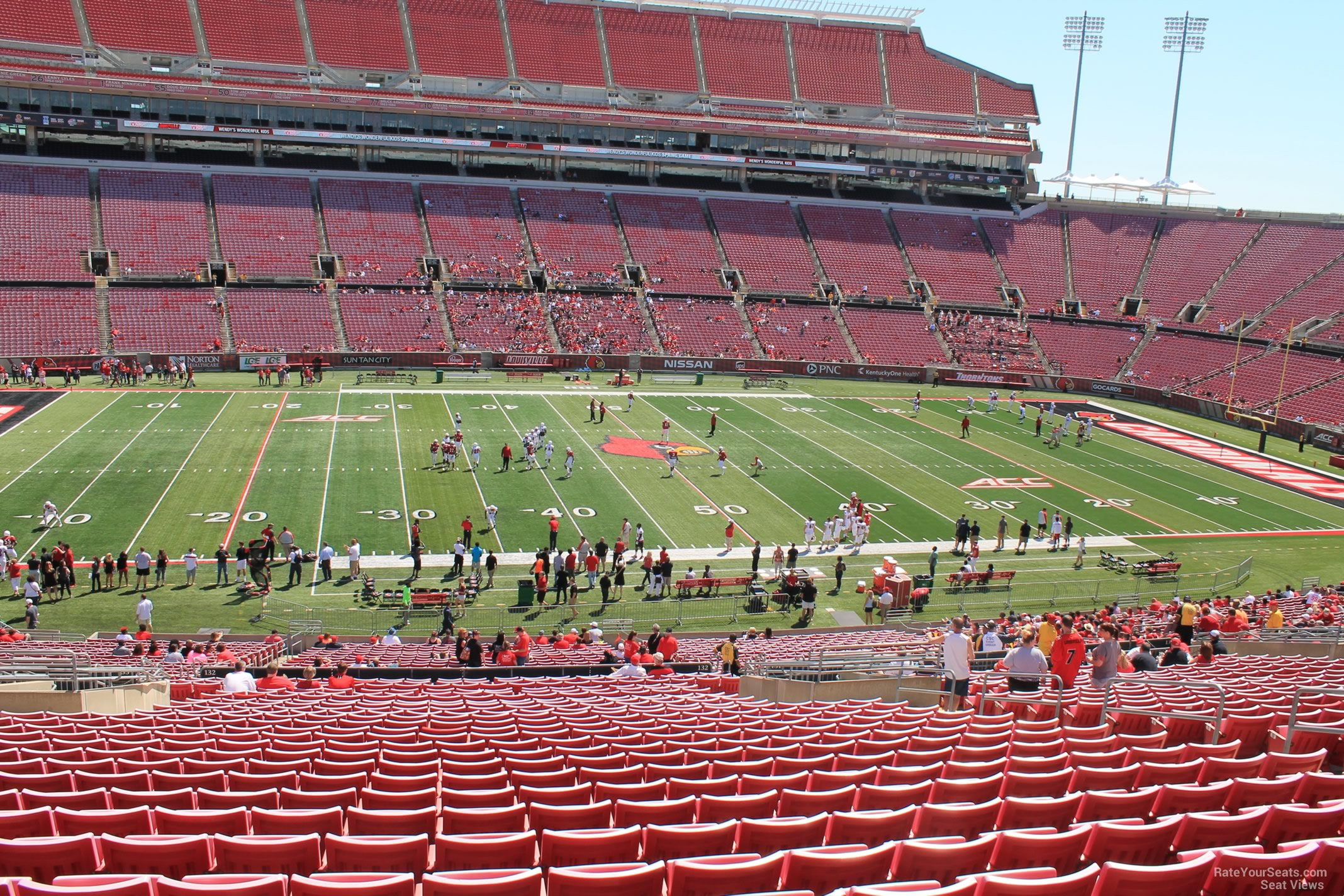 section 232, row ff seat view  - cardinal stadium