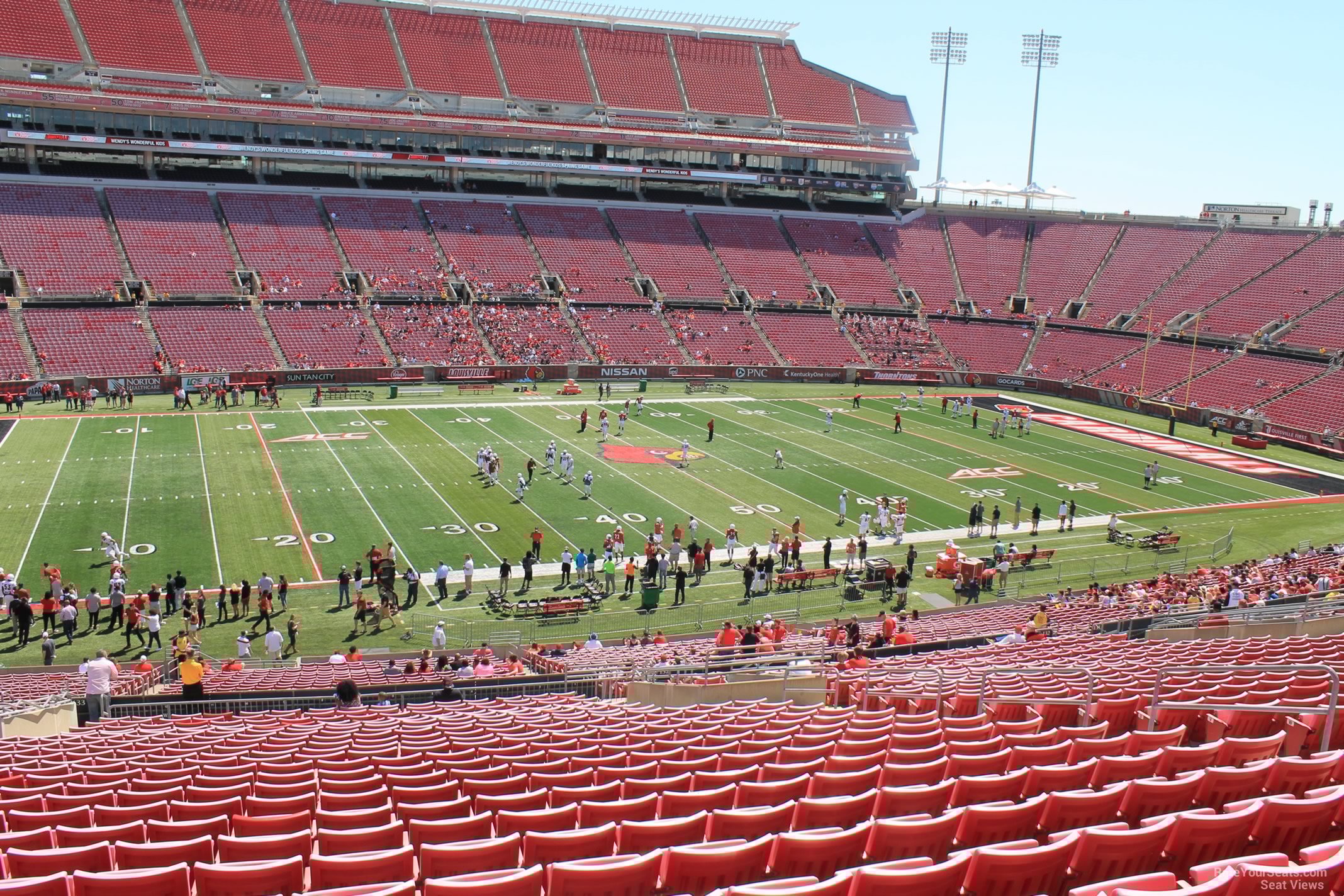 section 233, row ff seat view  - l&n federal credit union stadium