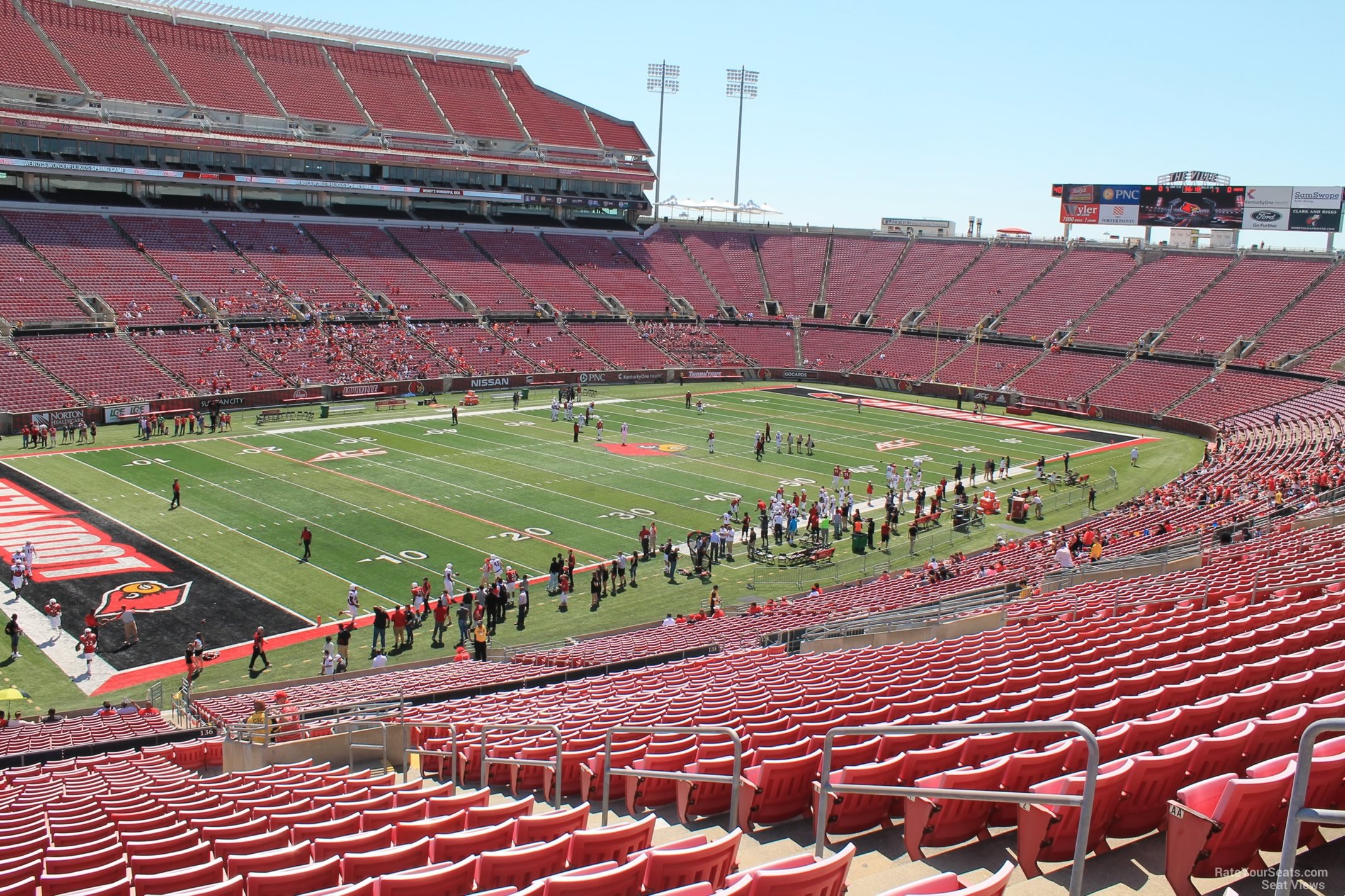 section 236, row ff seat view  - l&n federal credit union stadium