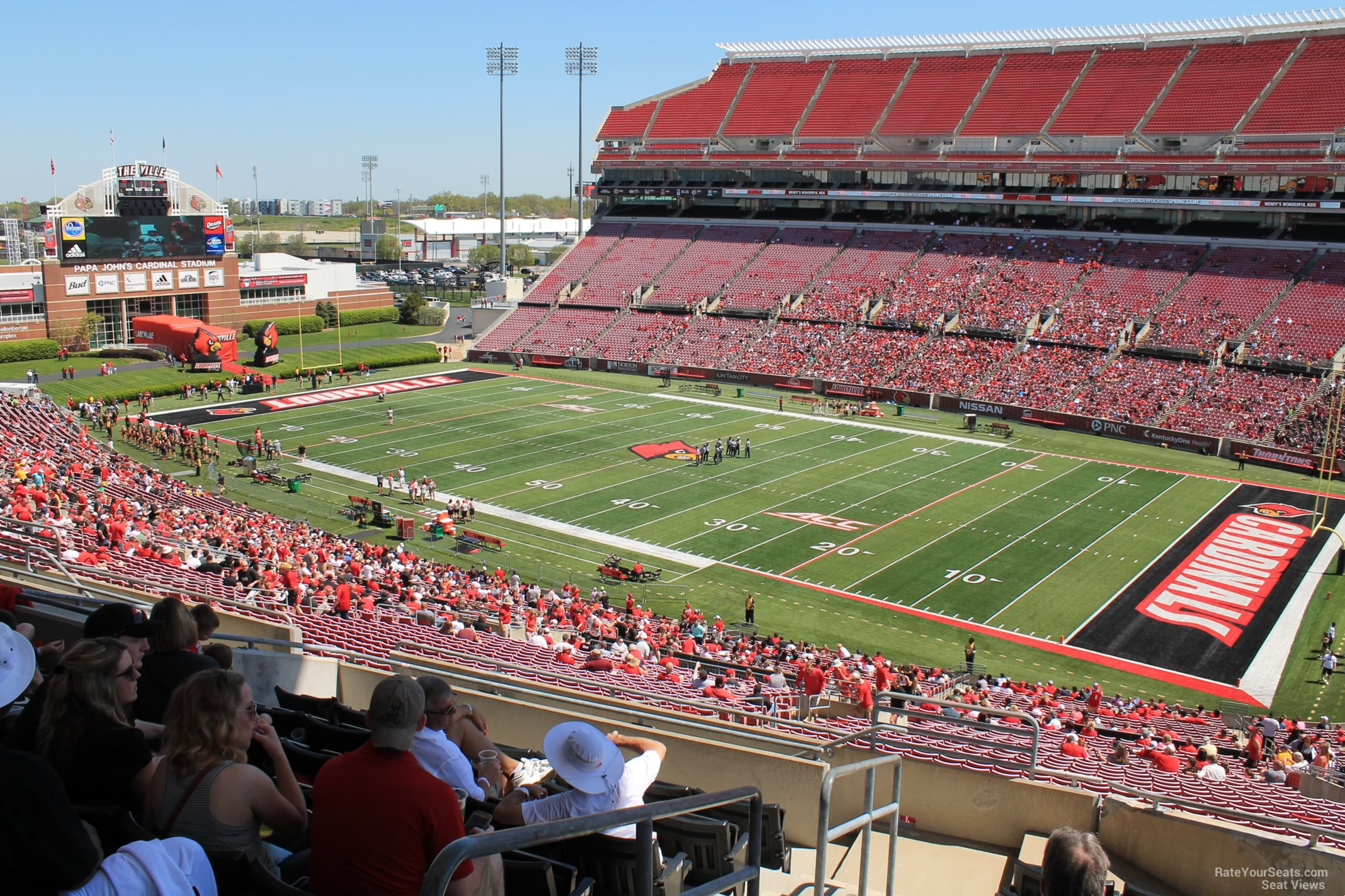 section w1 seat view  - cardinal stadium