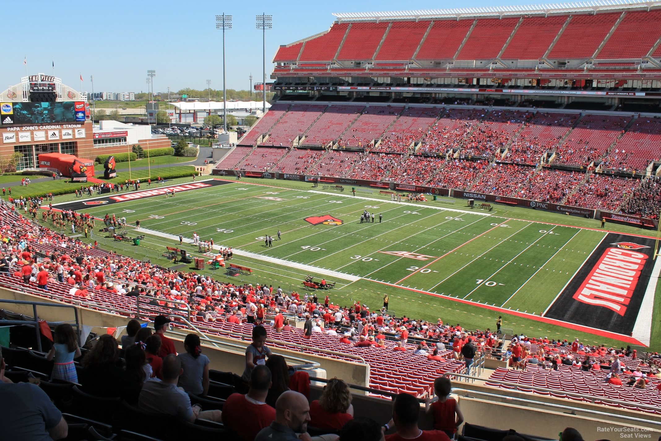 section w2 seat view  - cardinal stadium