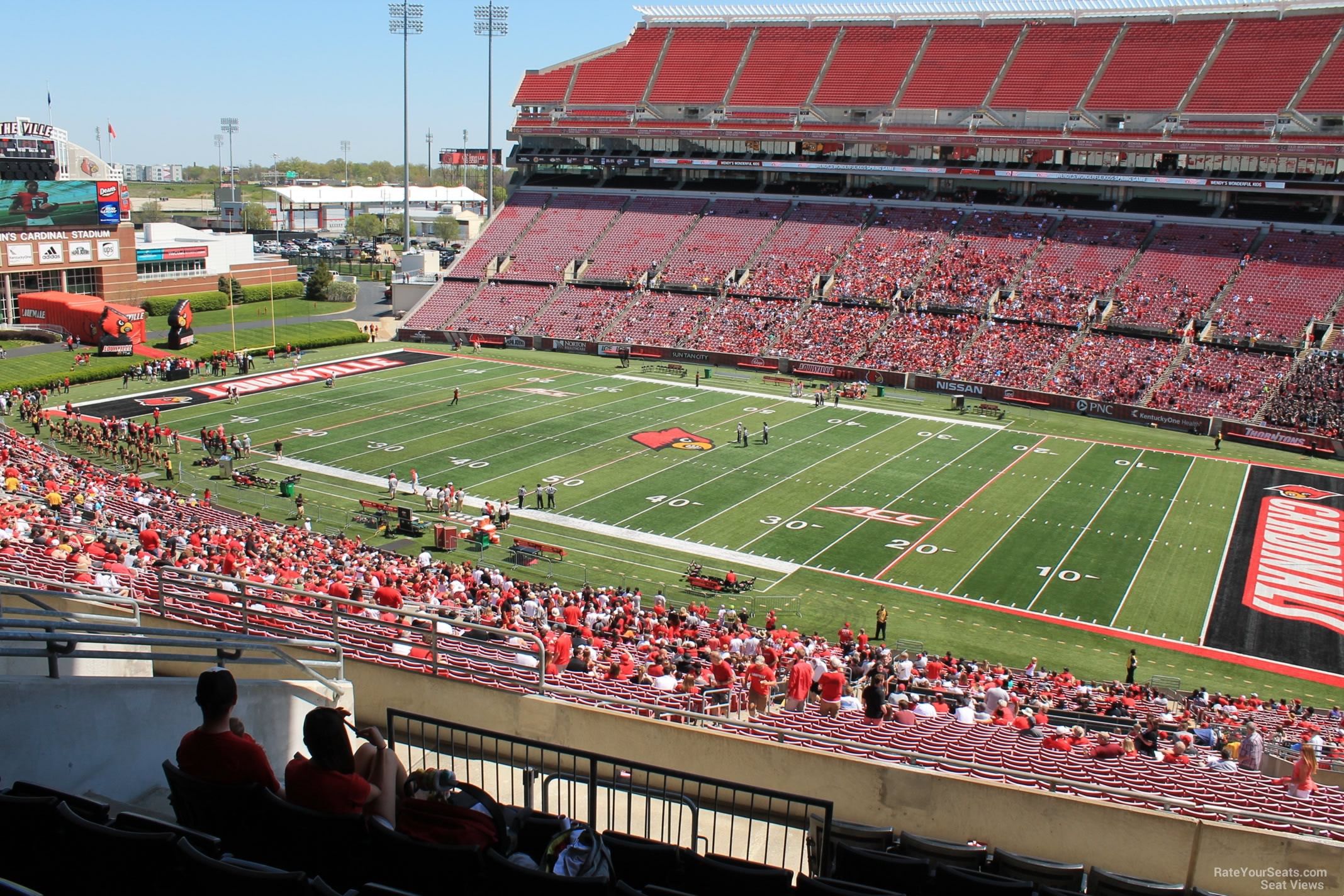 section w3 seat view  - cardinal stadium