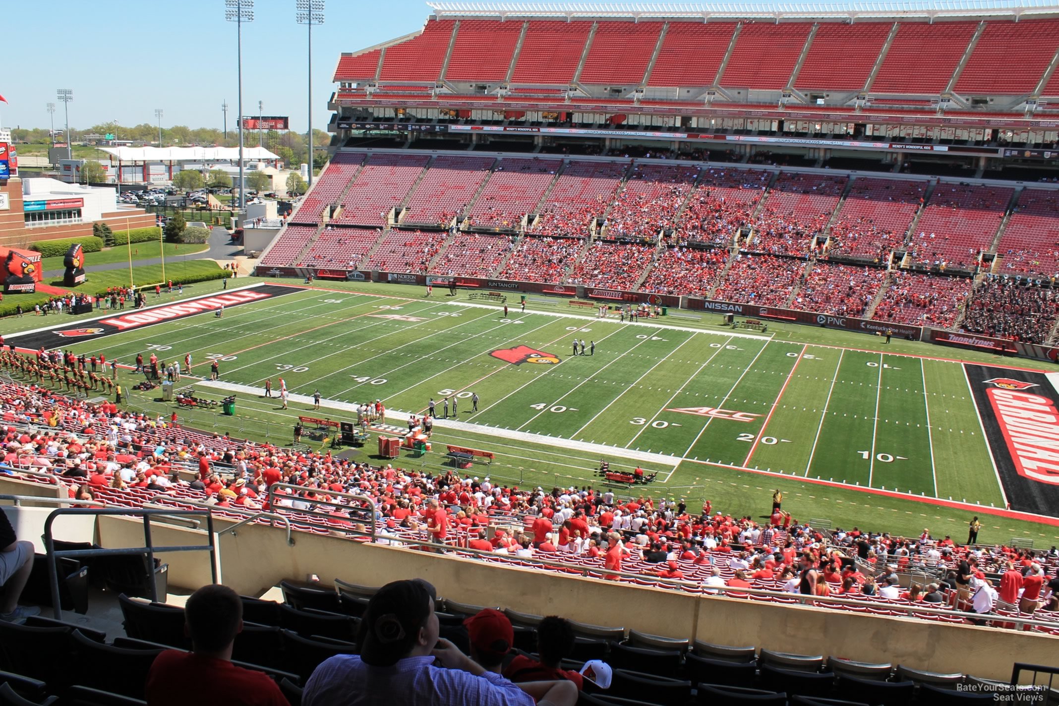 section w4 seat view  - cardinal stadium