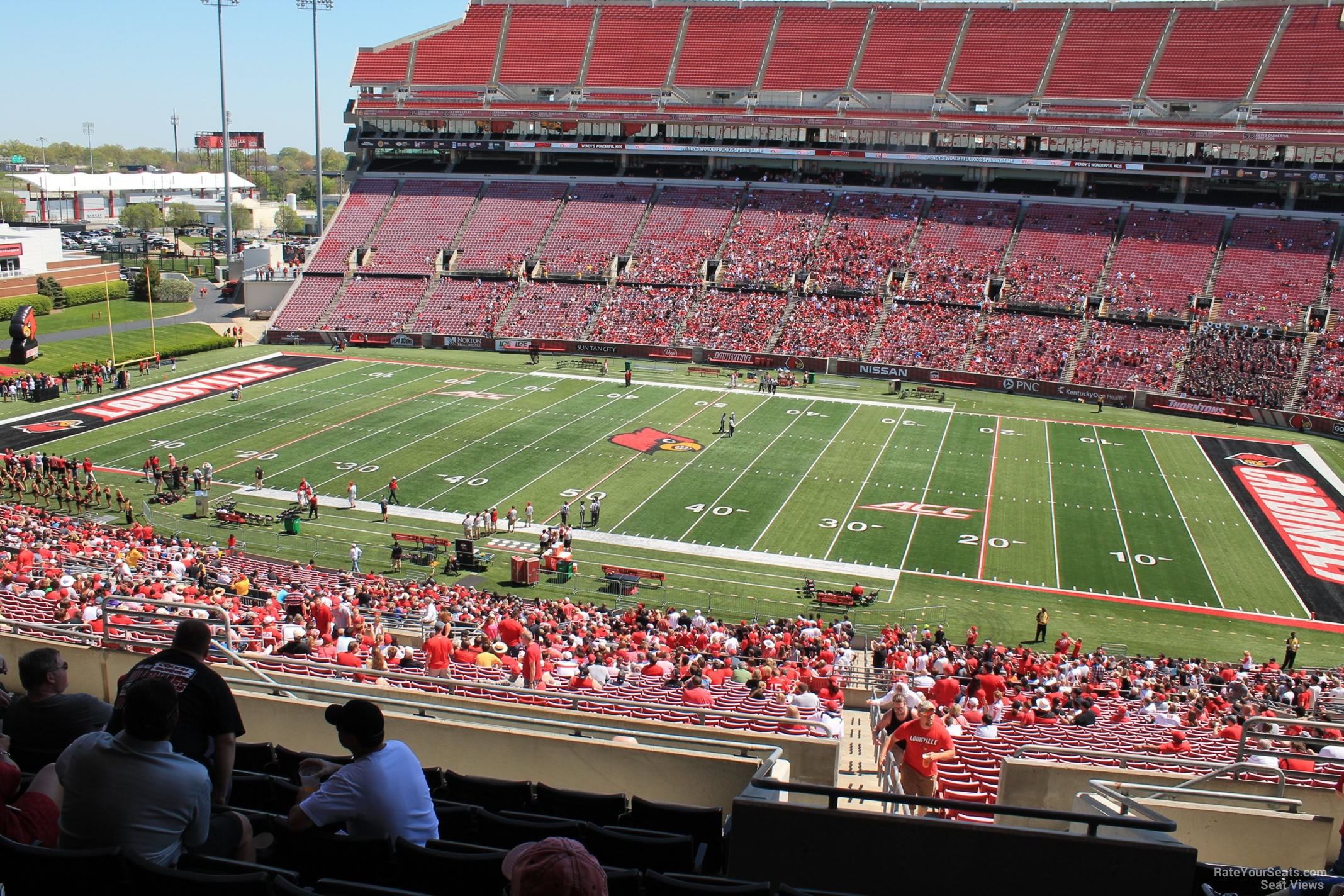 section w5 seat view  - cardinal stadium