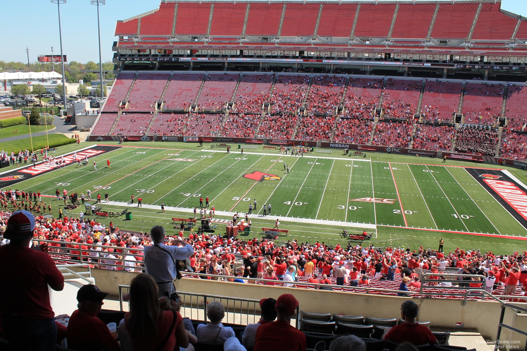 section w6 seat view  - cardinal stadium
