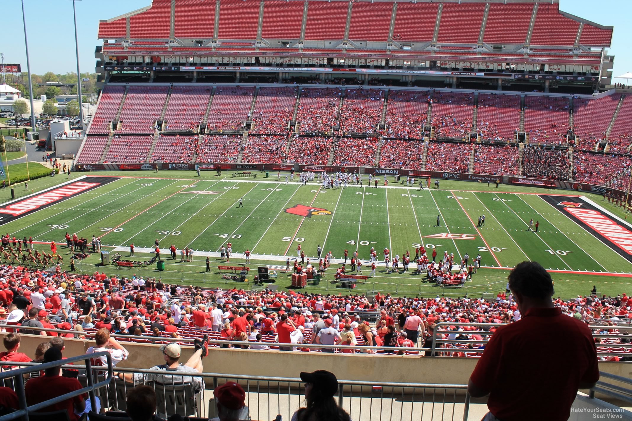 section w7 seat view  - cardinal stadium