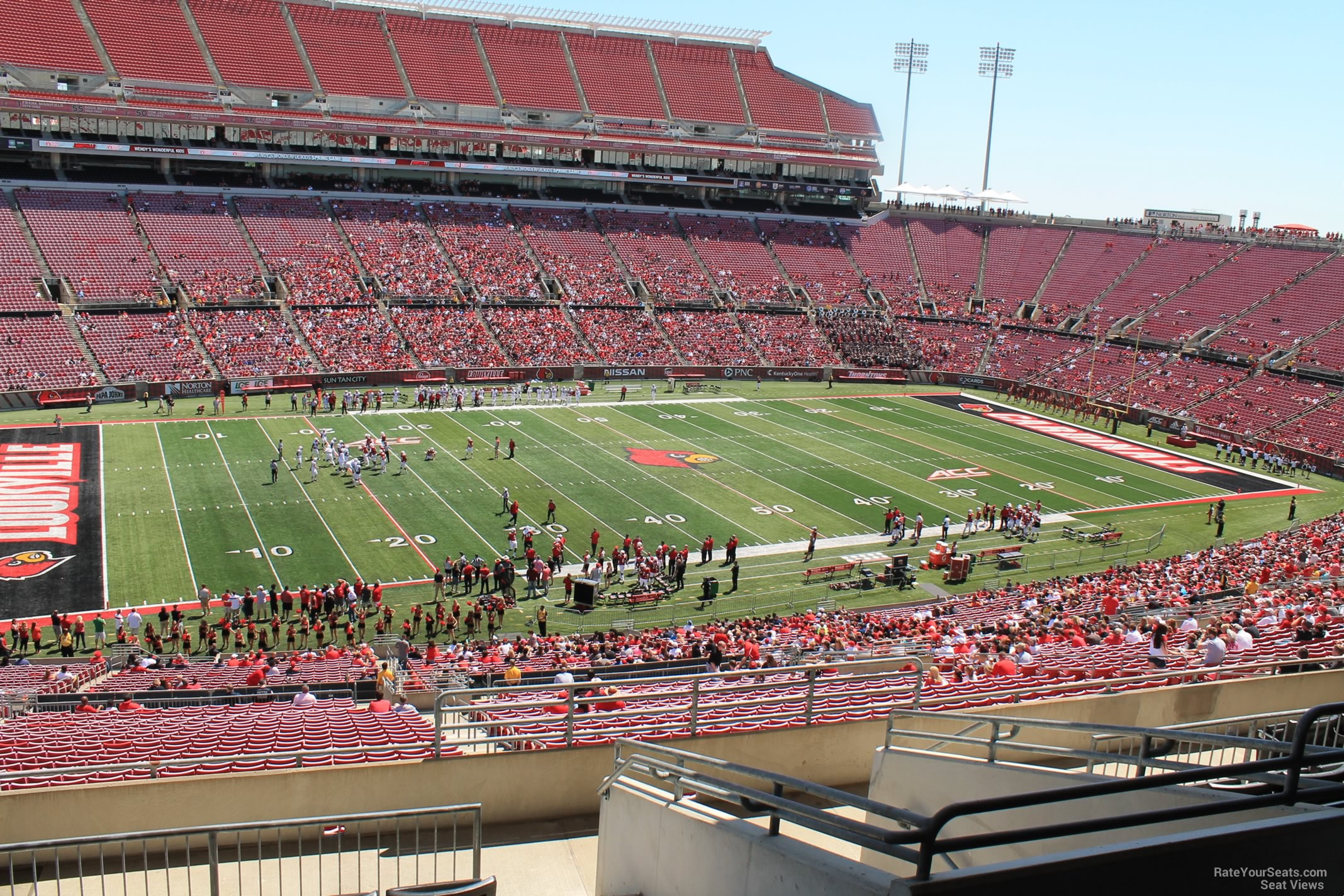 section w15 seat view  - cardinal stadium