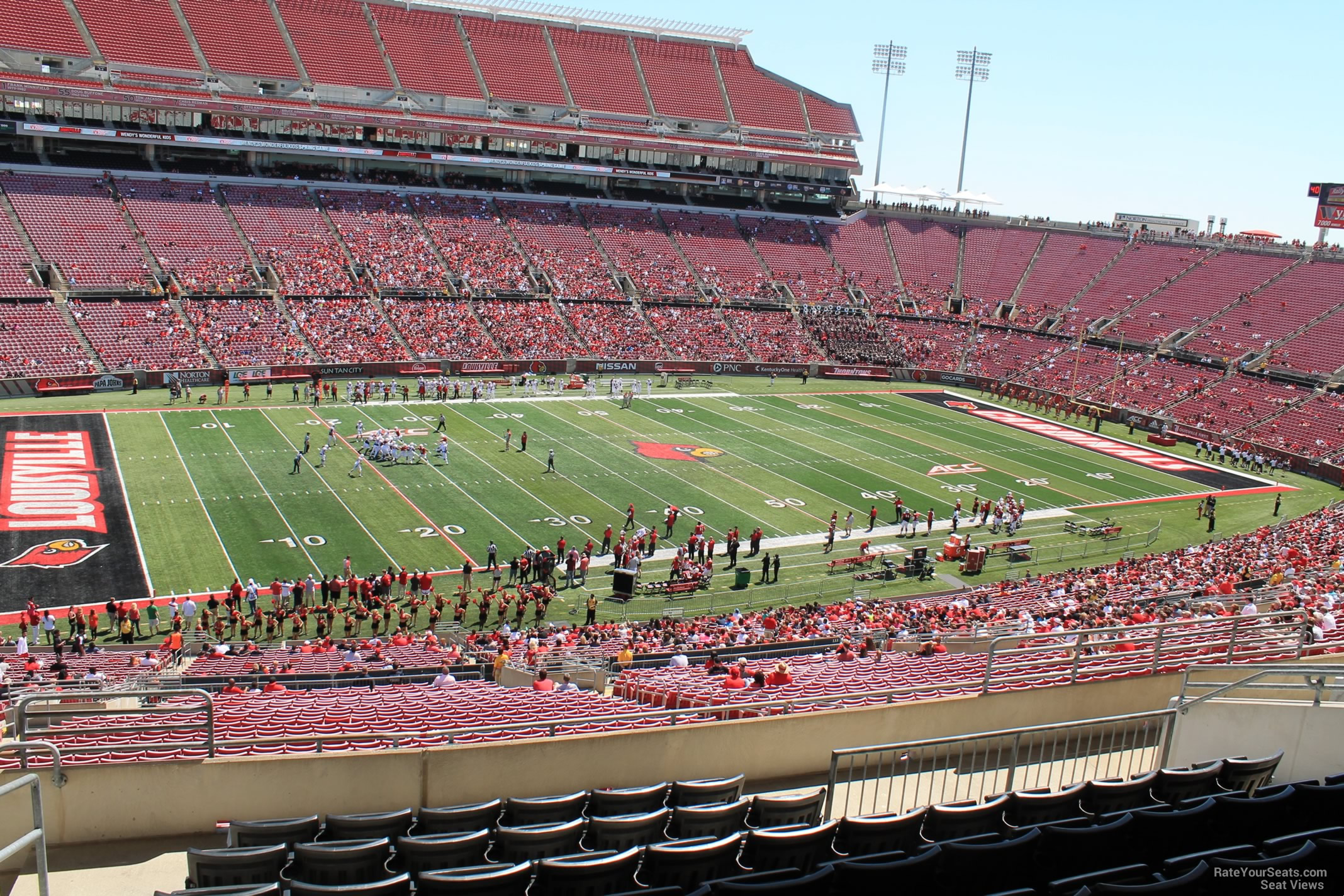 section w16 seat view  - cardinal stadium