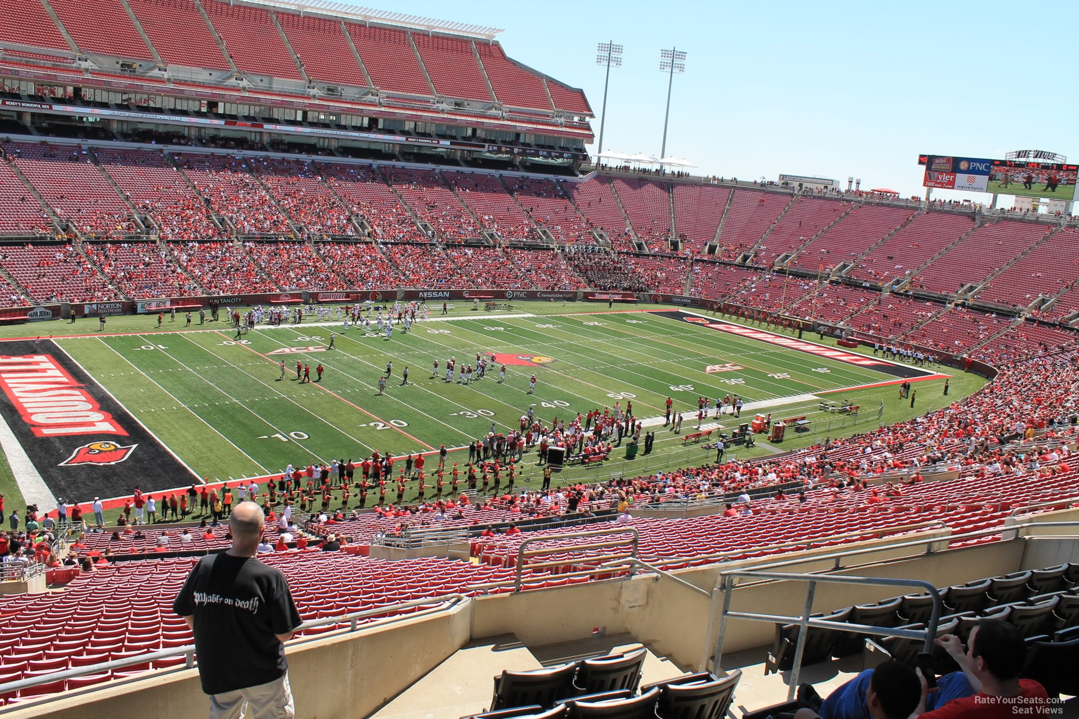 section w17 seat view  - cardinal stadium