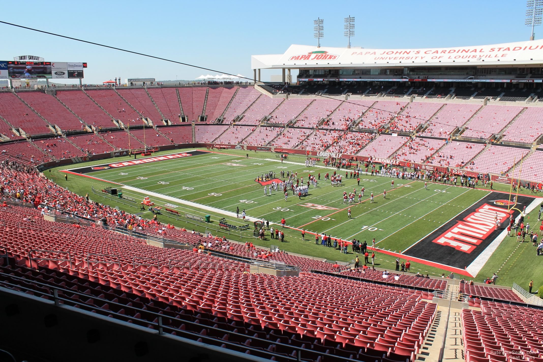 section e1 seat view  - cardinal stadium