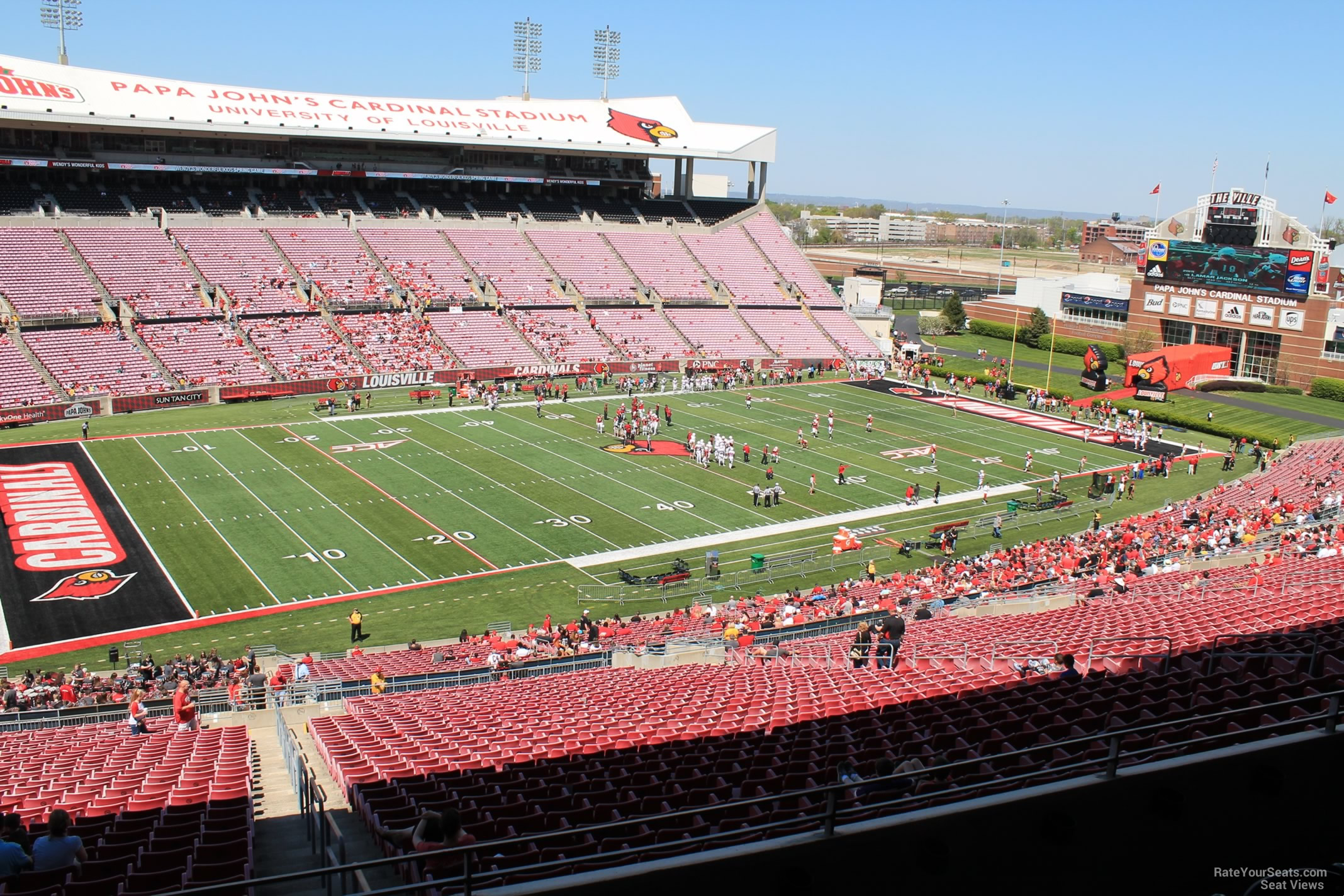 section e10 seat view  - cardinal stadium