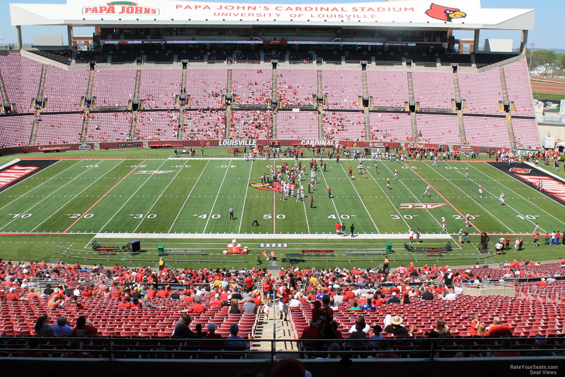 section e6 seat view  - cardinal stadium