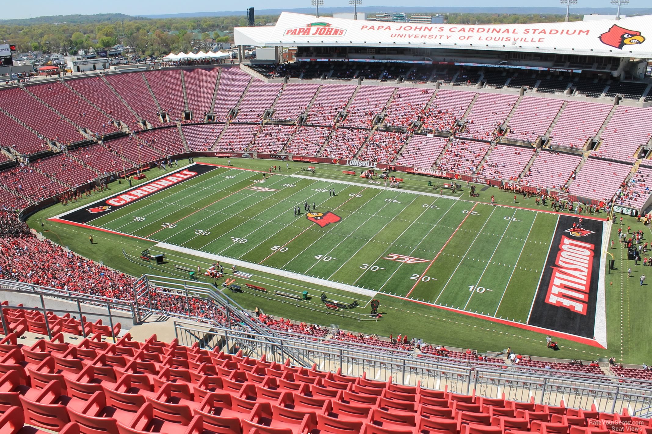 section 303, row r seat view  - l&n federal credit union stadium