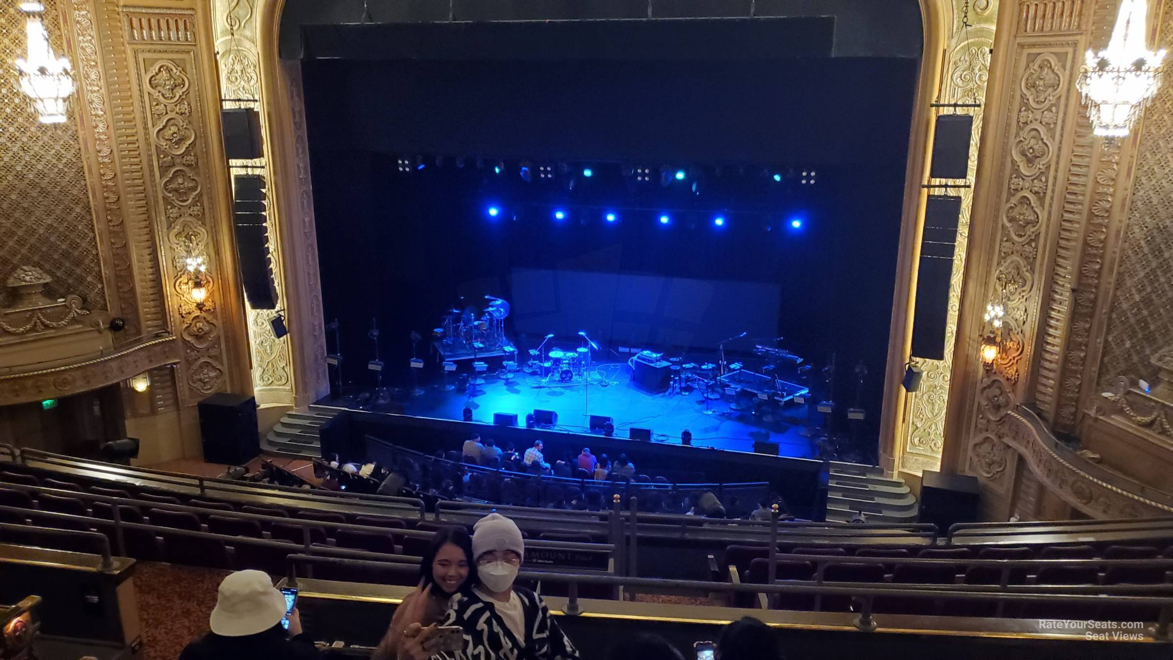 section 12, row f seat view  - paramount theatre - seattle