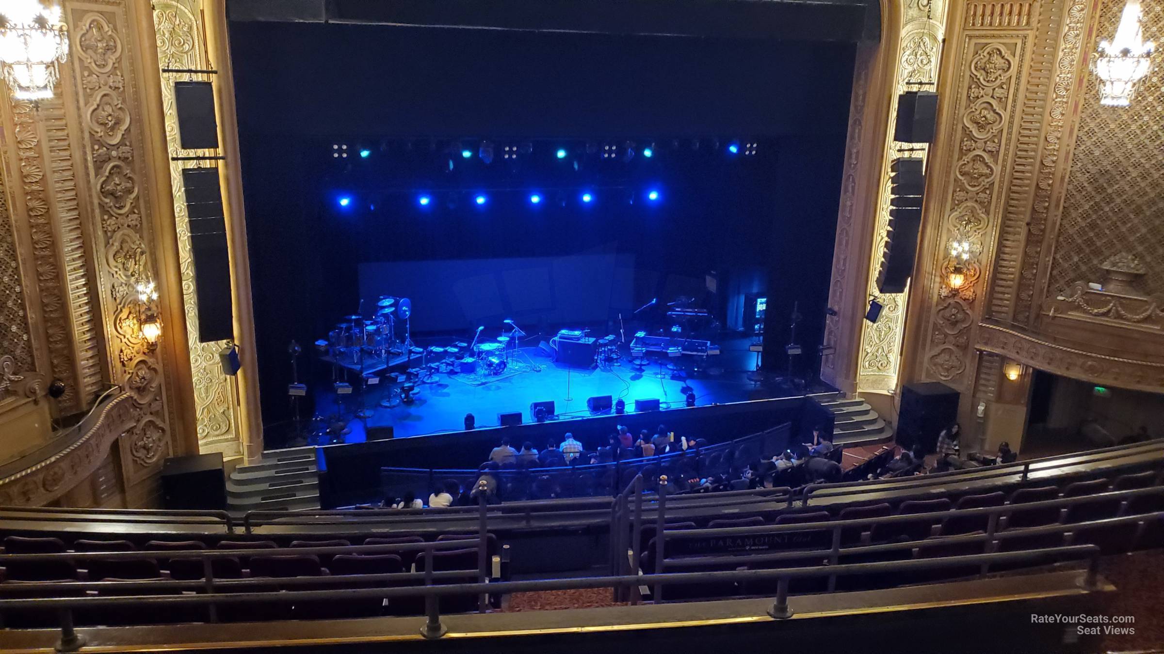 section 14, row e seat view  - paramount theatre - seattle