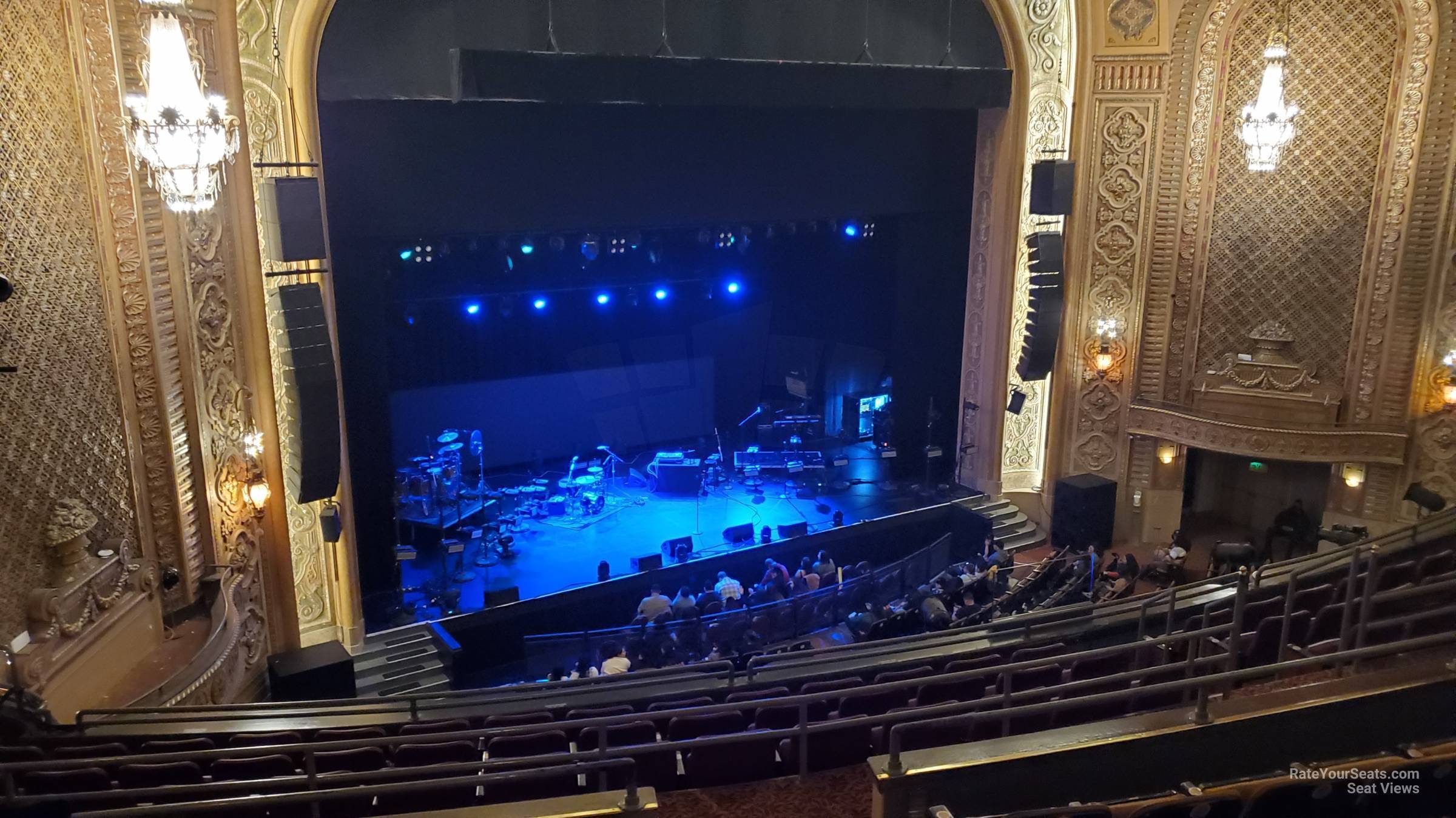 section 15, row f seat view  - paramount theatre - seattle