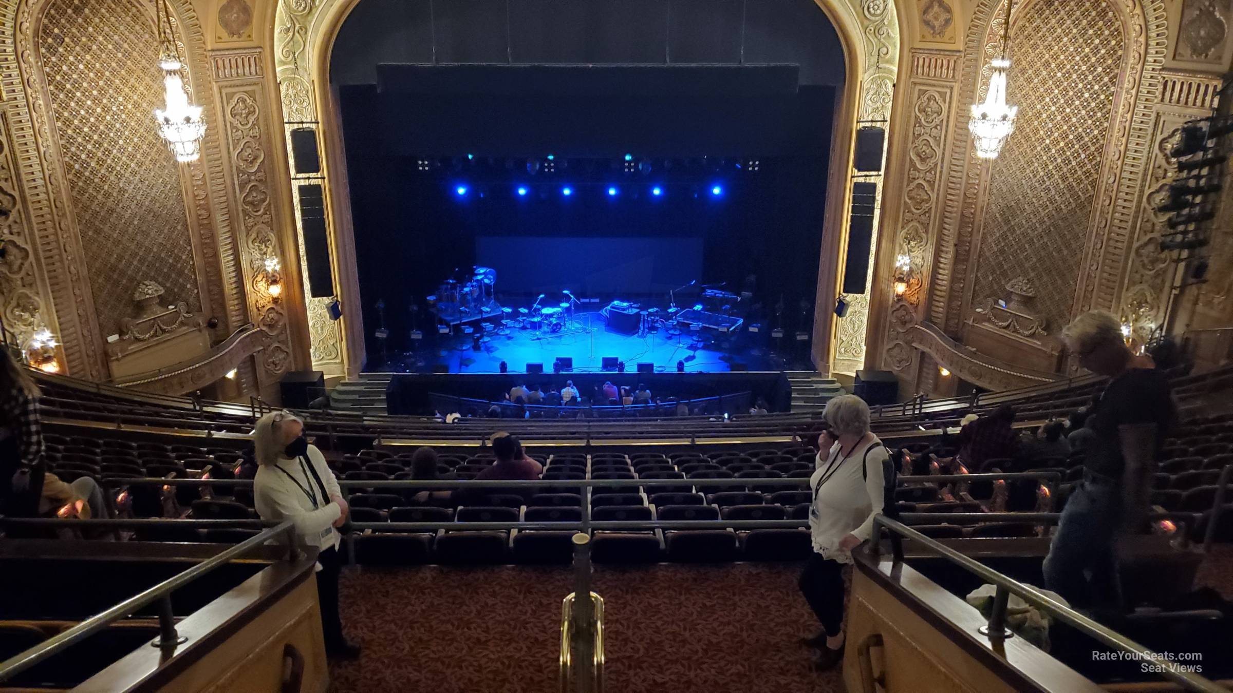 section 23, row o seat view  - paramount theatre - seattle