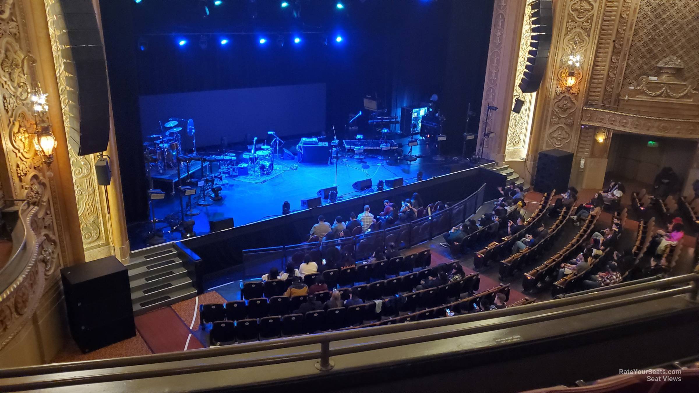 loge left, row c seat view  - paramount theatre - seattle