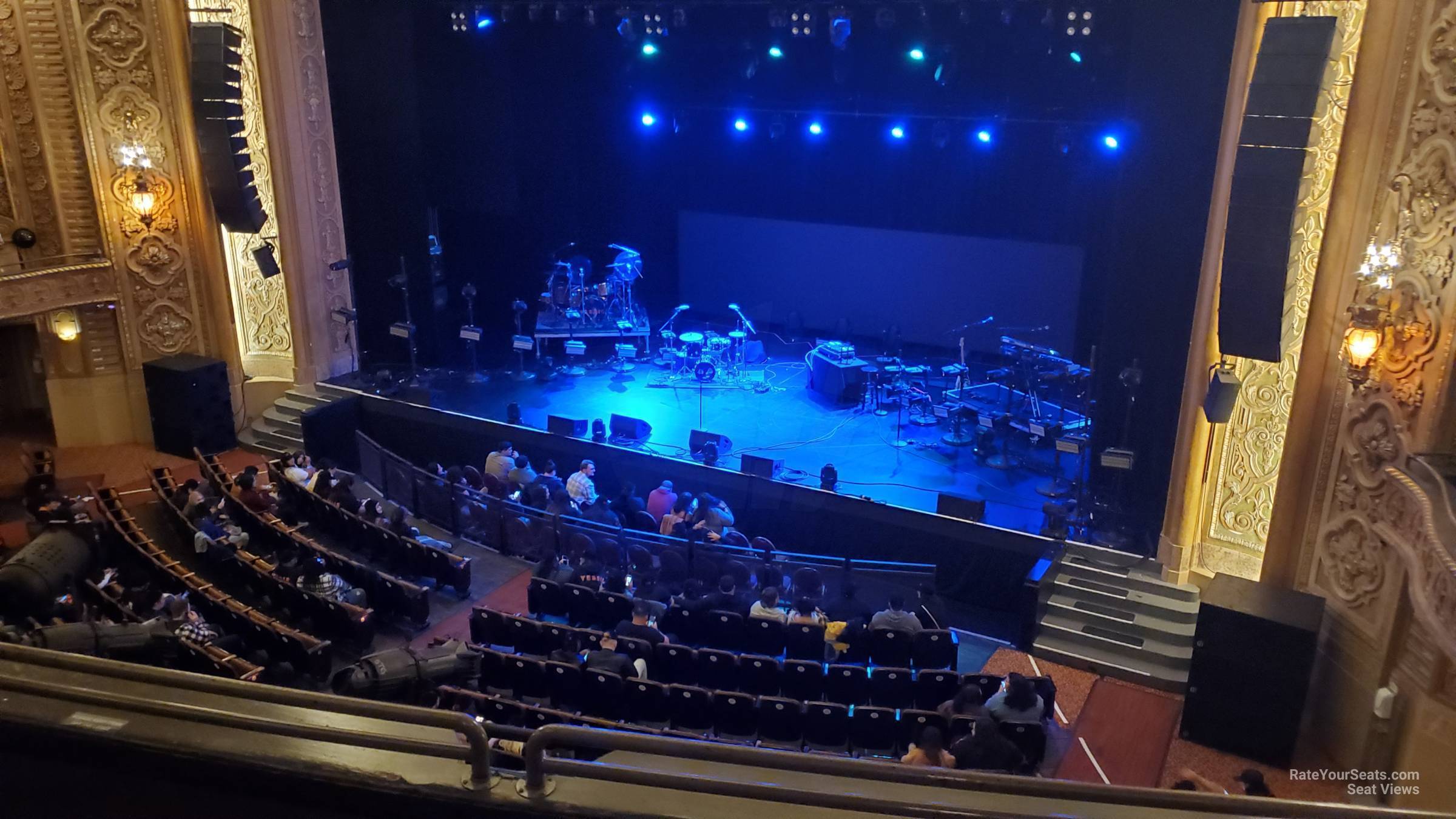 loge right, row c seat view  - paramount theatre - seattle