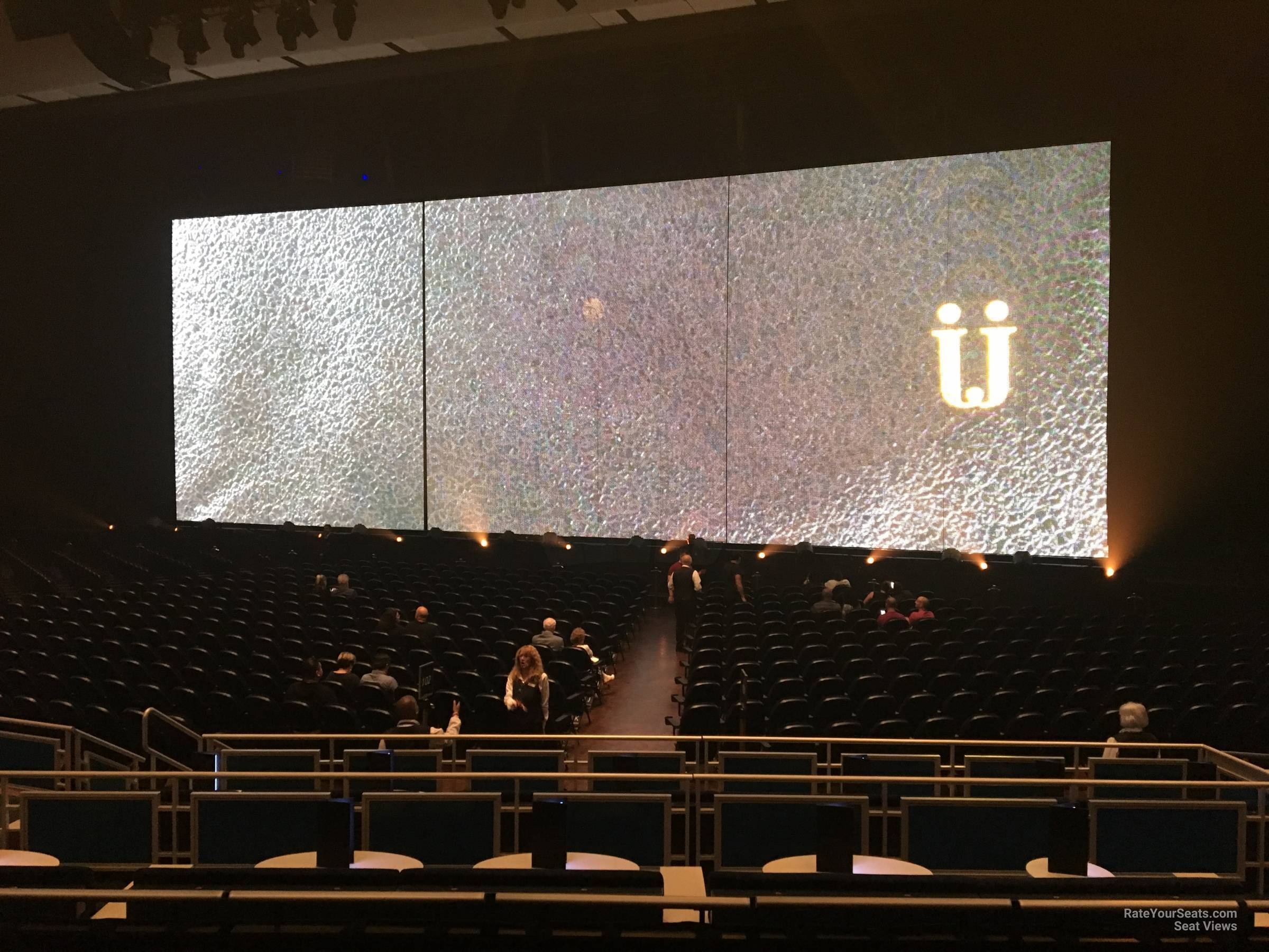 section 202, row k seat view  - dolby live at park mgm