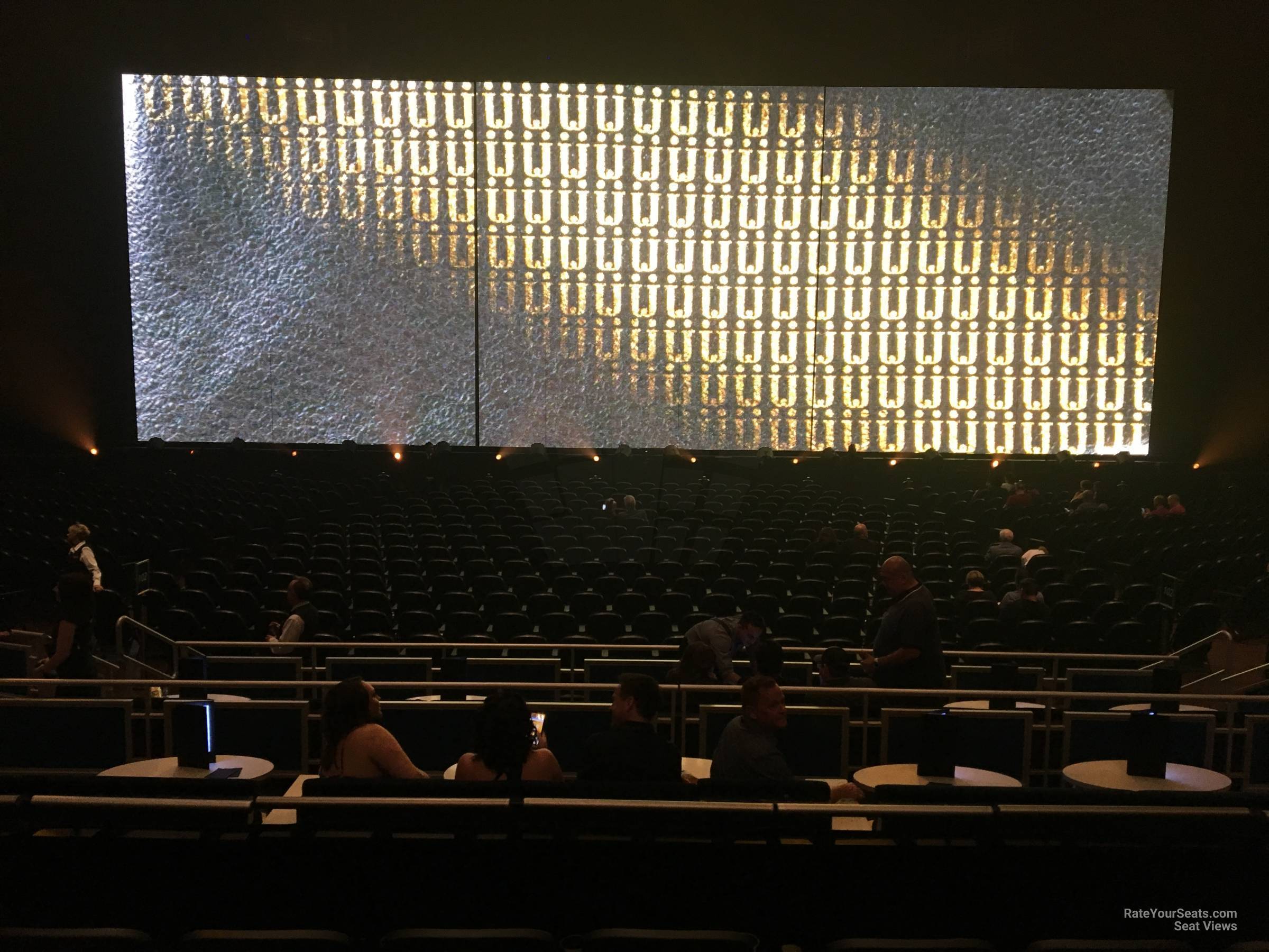 section 203, row k seat view  - dolby live at park mgm