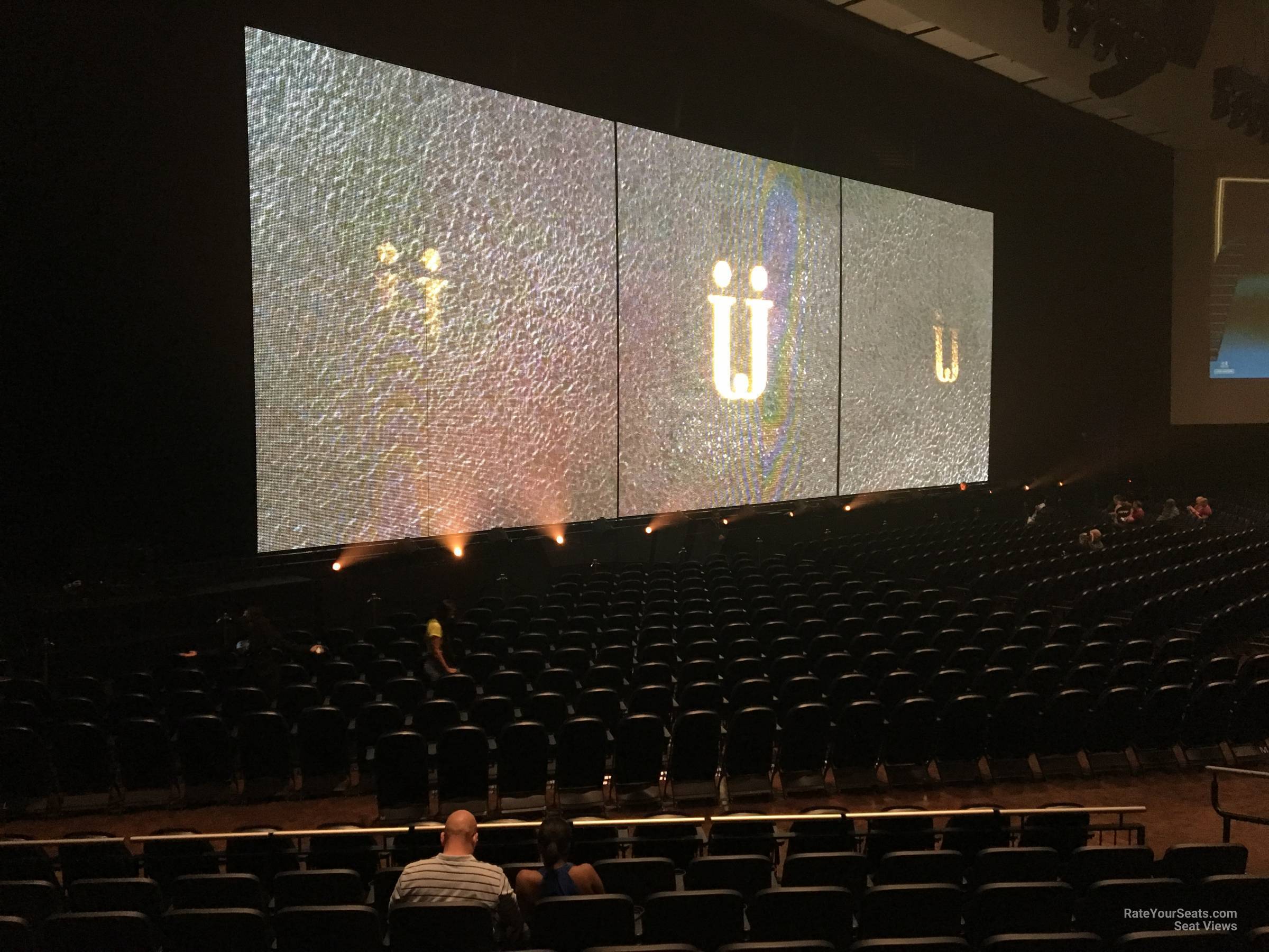 section 205, row k seat view  - dolby live at park mgm