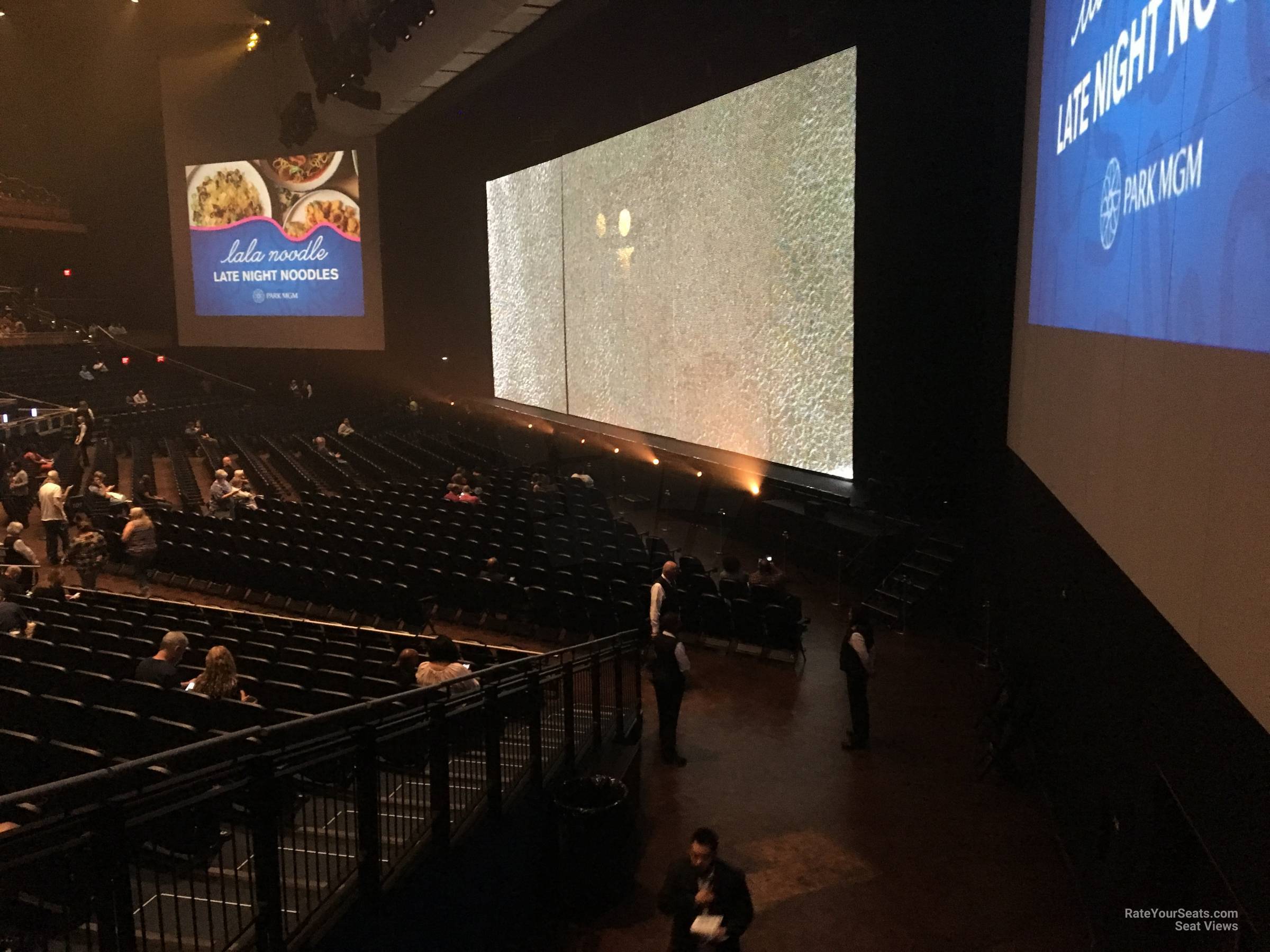 section 301, row c seat view  - dolby live at park mgm