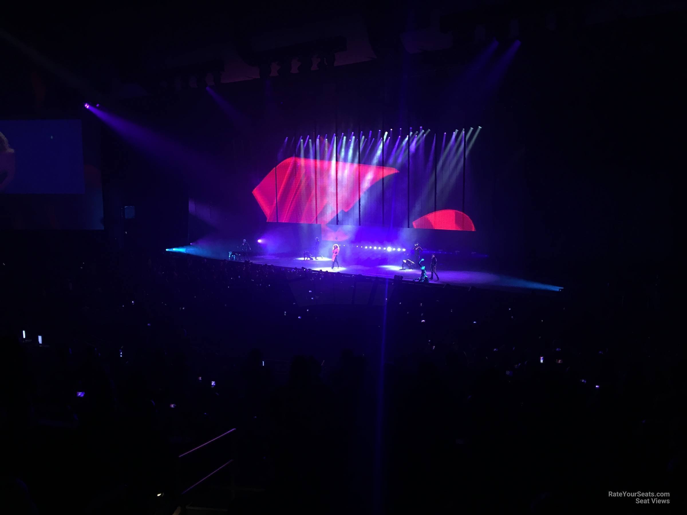 section 302, row f seat view  - dolby live at park mgm