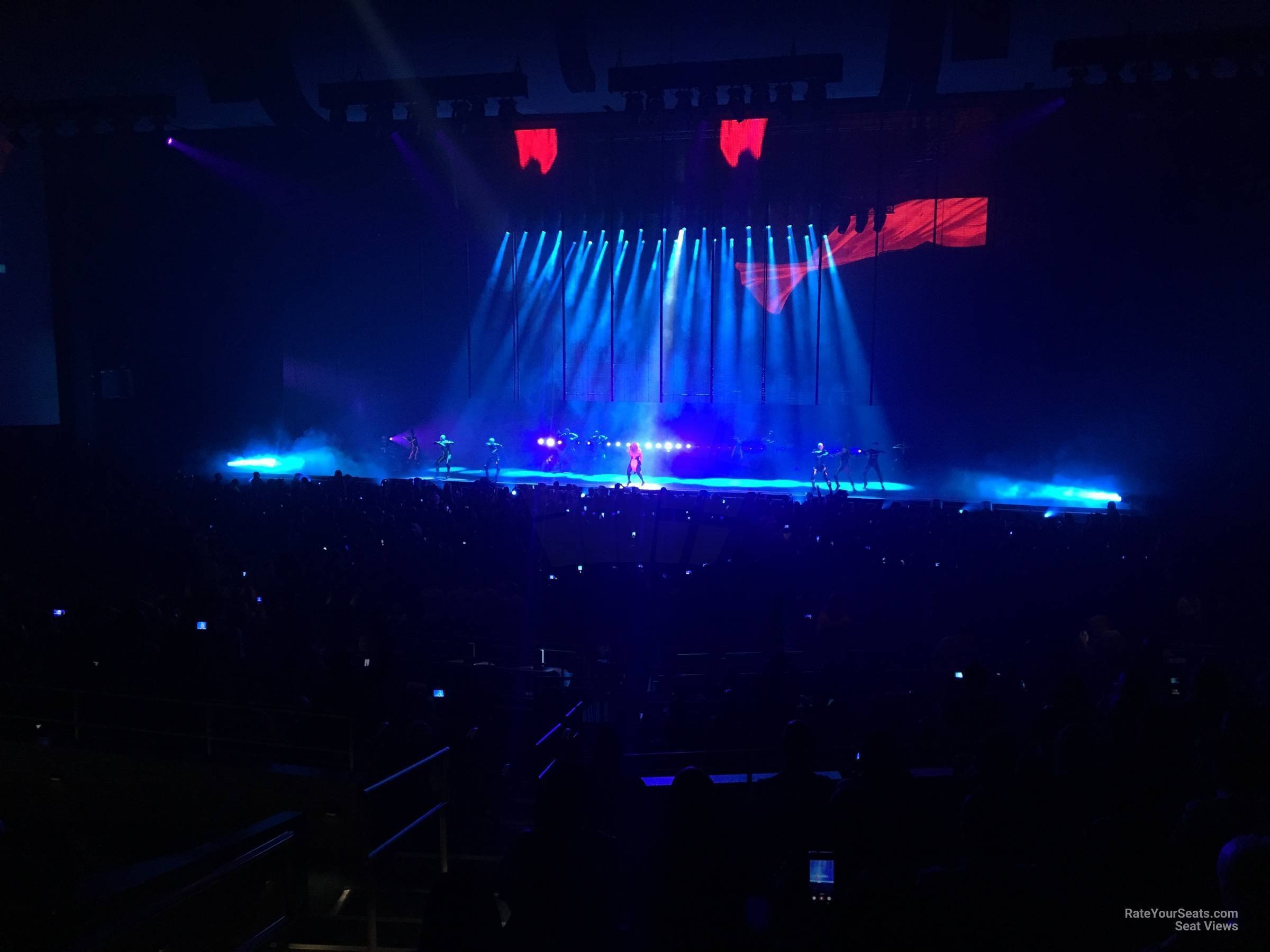section 303, row g seat view  - dolby live at park mgm