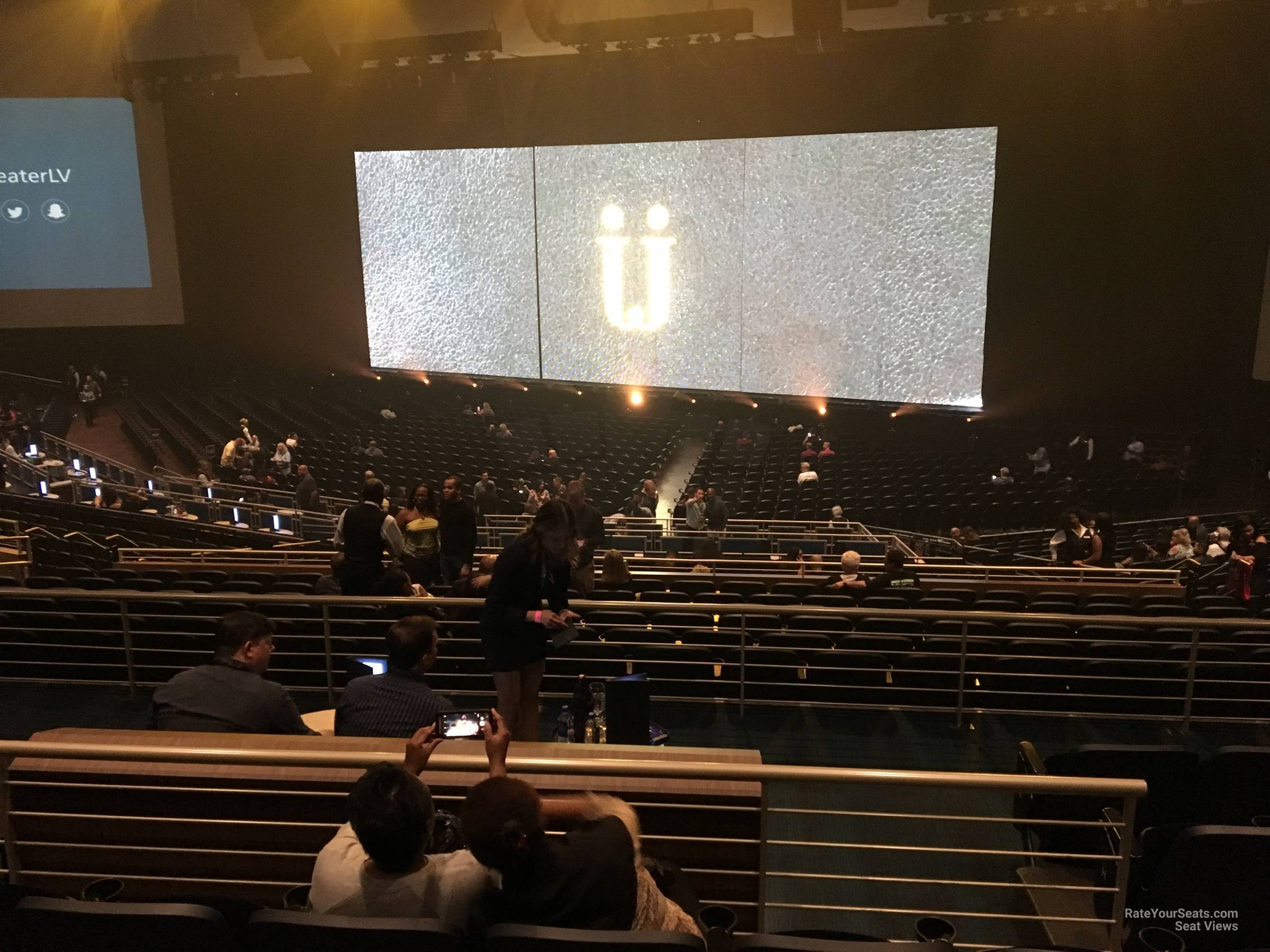 section 303, row m seat view  - dolby live at park mgm