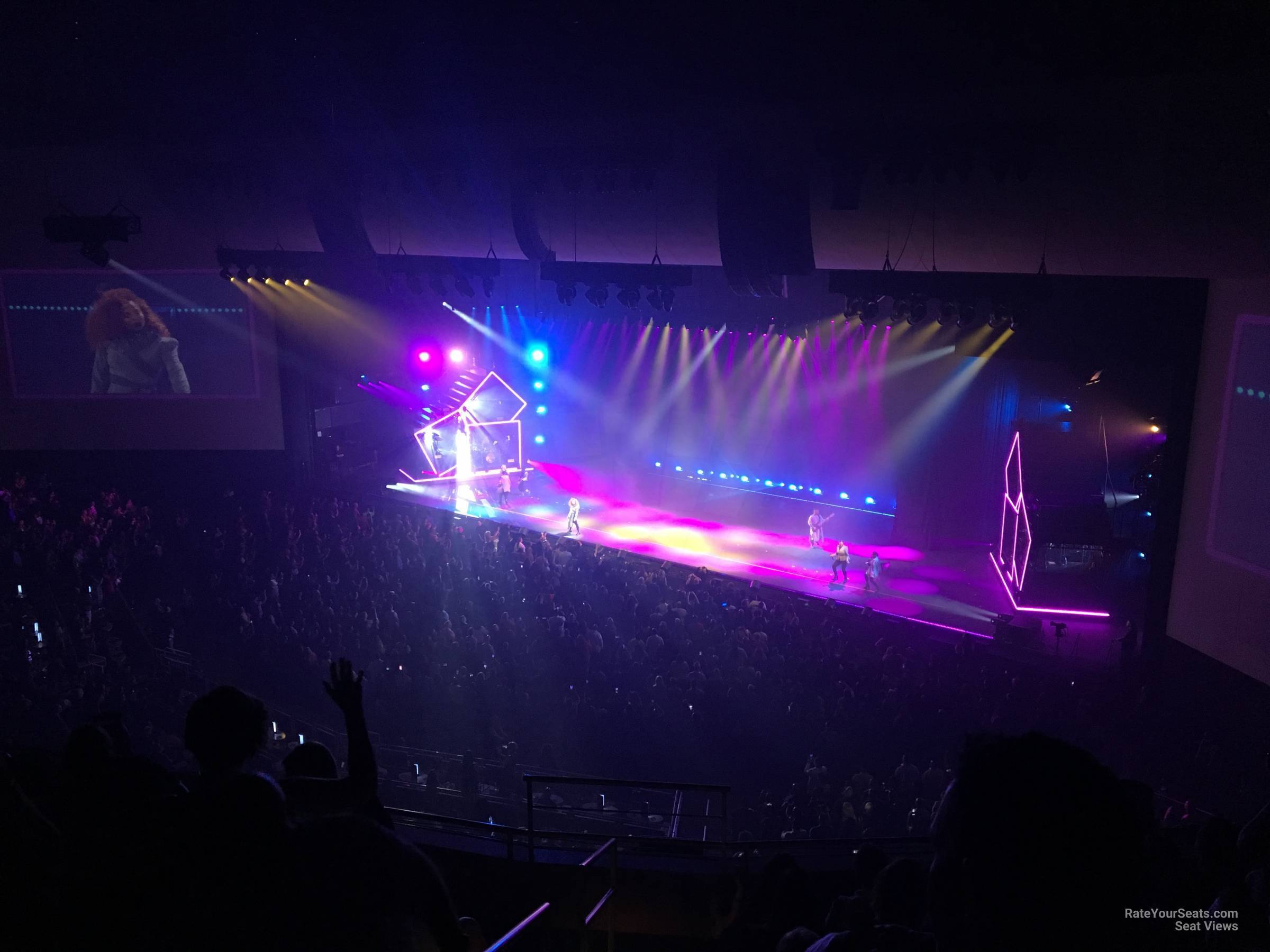 section 402, row f seat view  - dolby live at park mgm