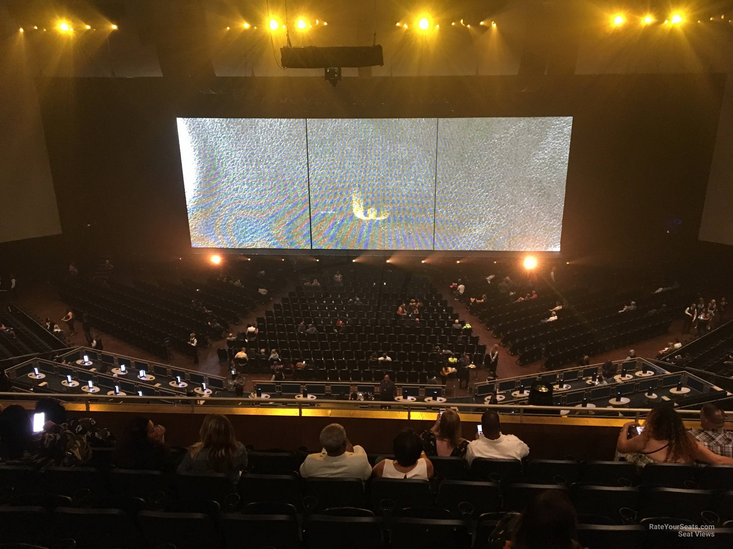 section 404, row g seat view  - dolby live at park mgm