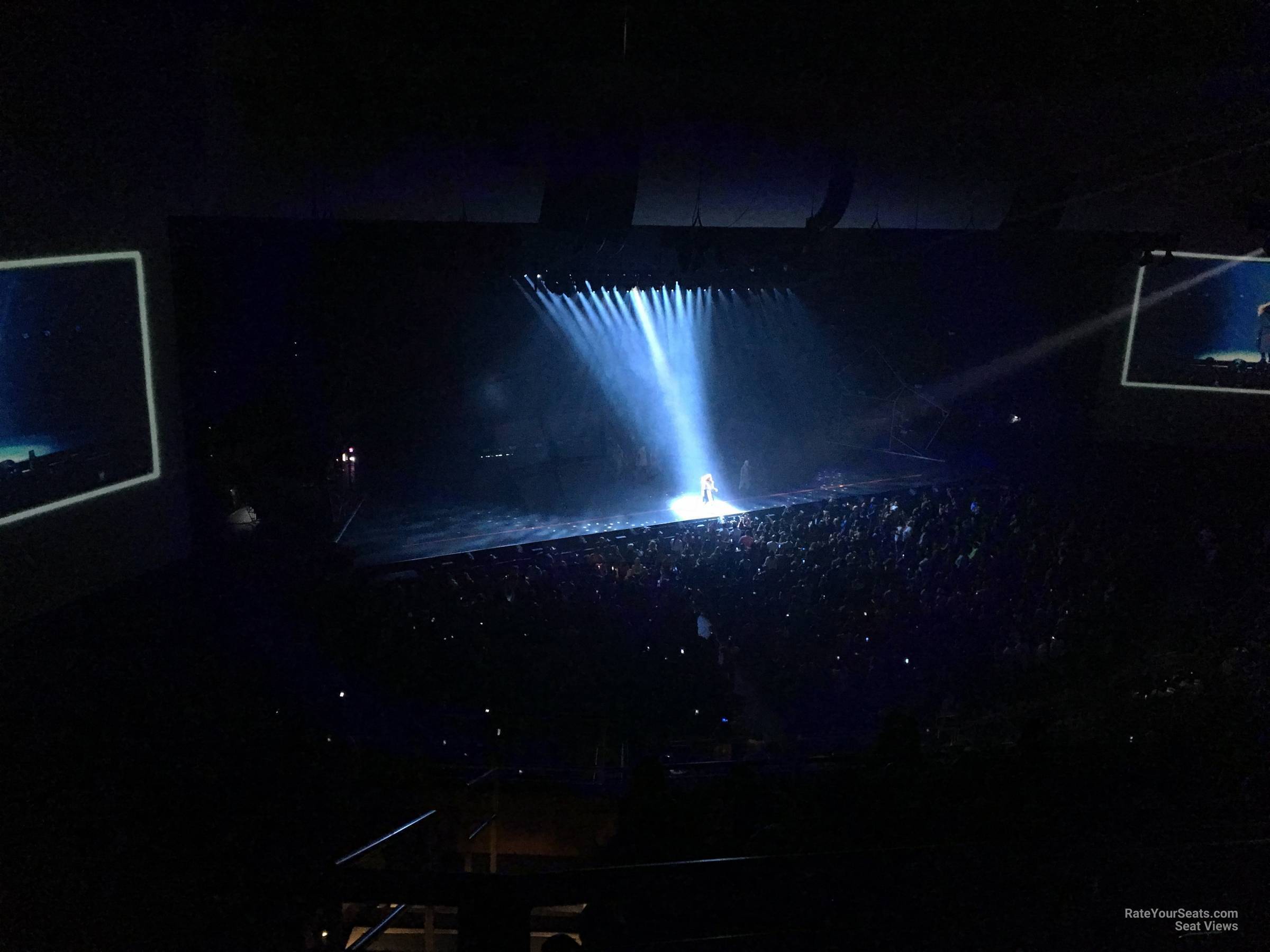 section 405, row f seat view  - dolby live at park mgm