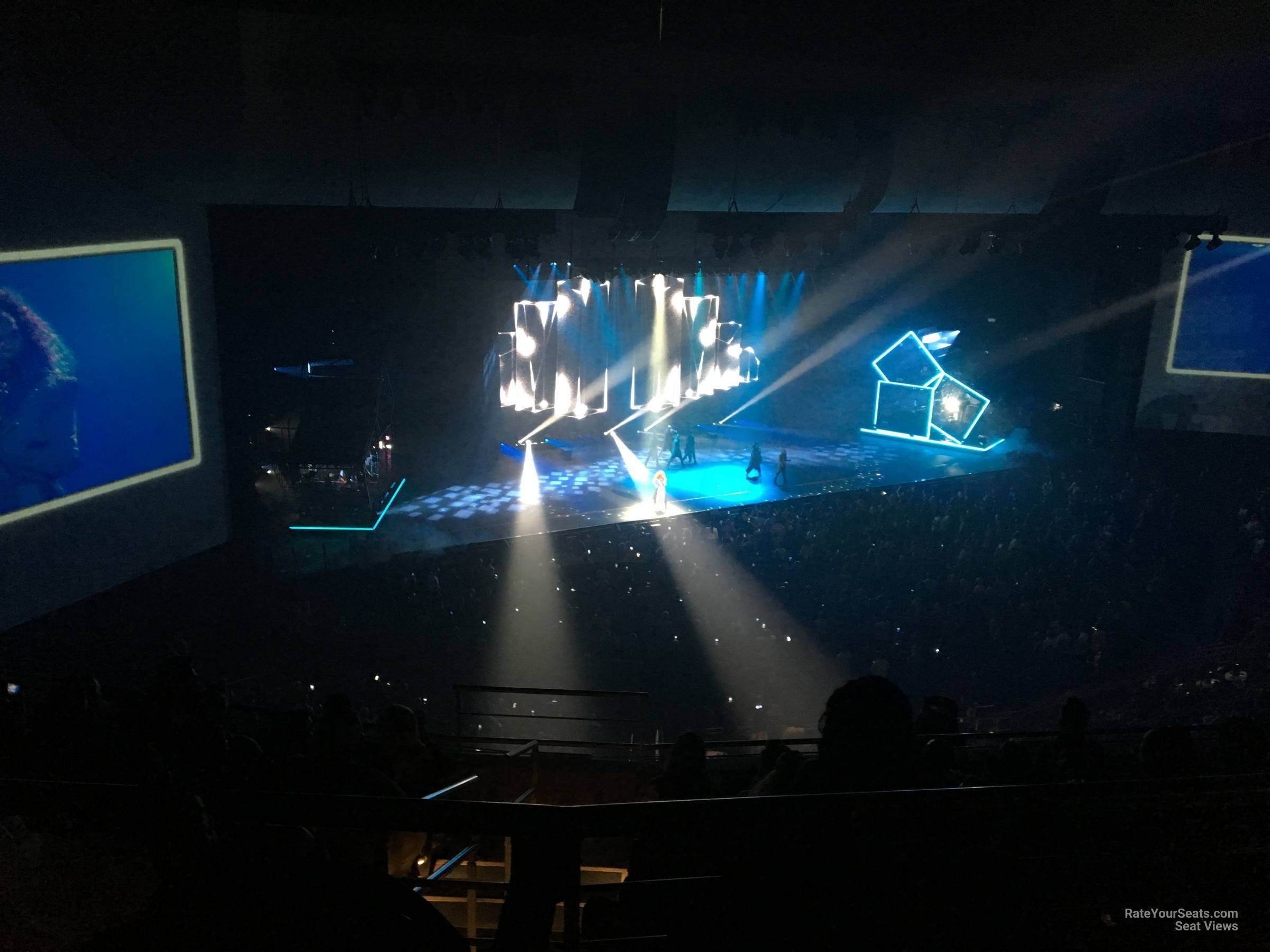 section 406, row f seat view  - dolby live at park mgm