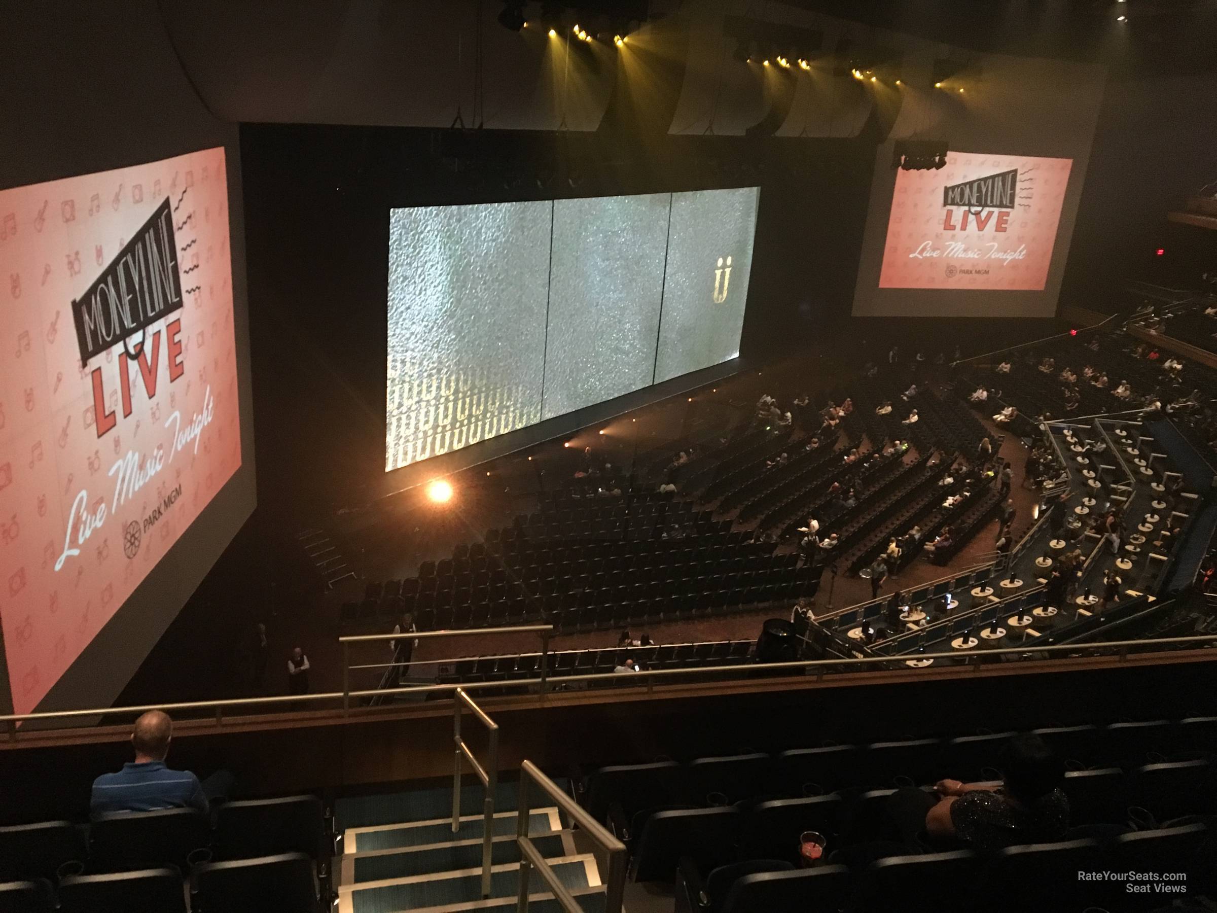 section 407, row f seat view  - dolby live at park mgm